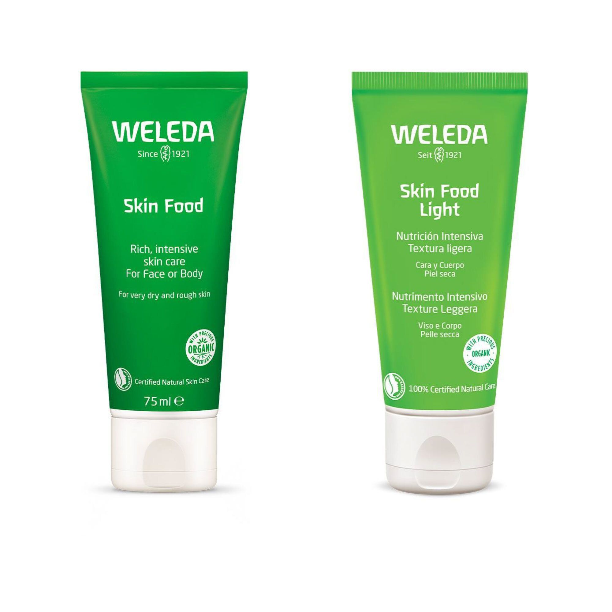 QVC Weleda Skin Food viso e corpo e Intensivo Leggero (2pz)