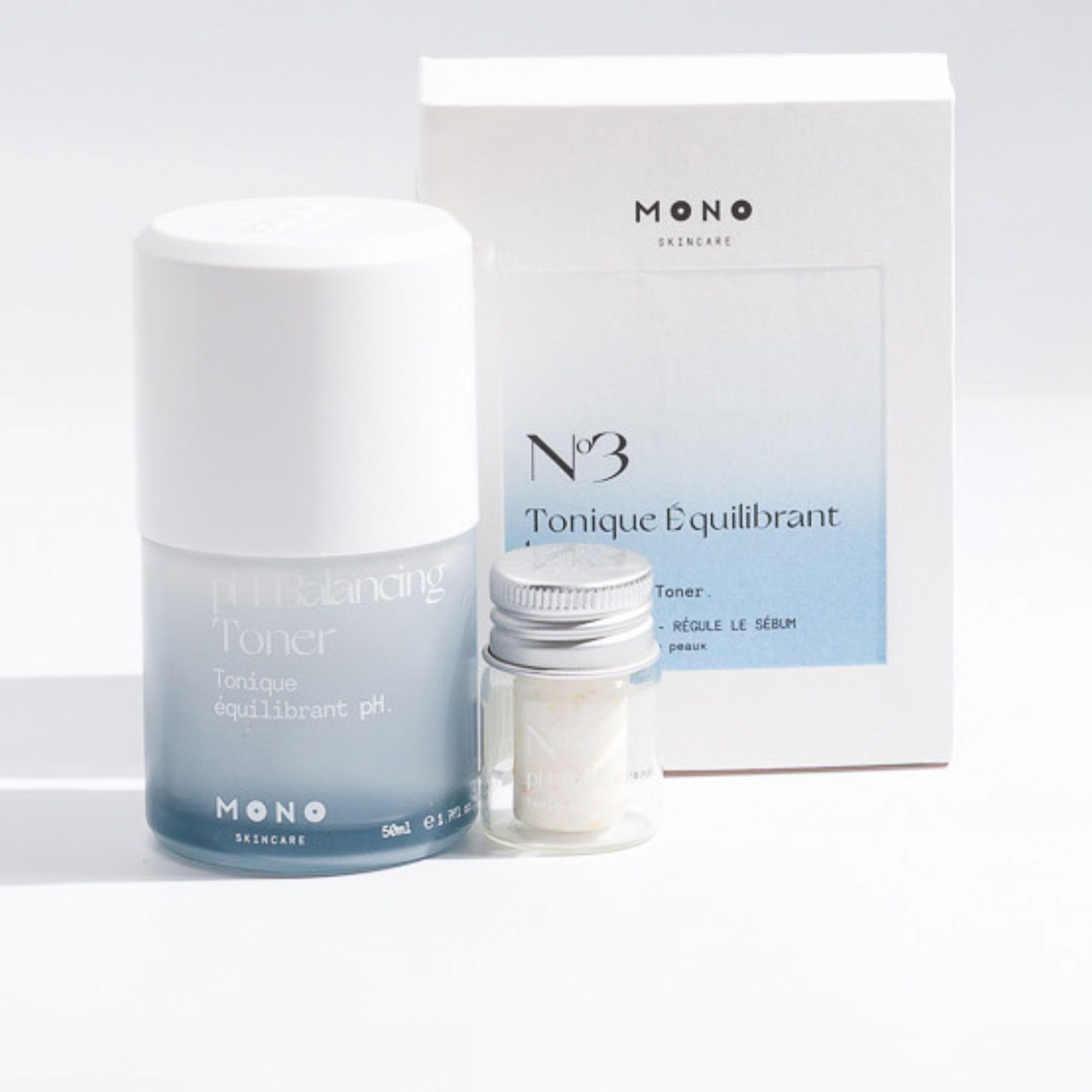 MONO Skincare Tonico viso in compressa con flacone (50ml)