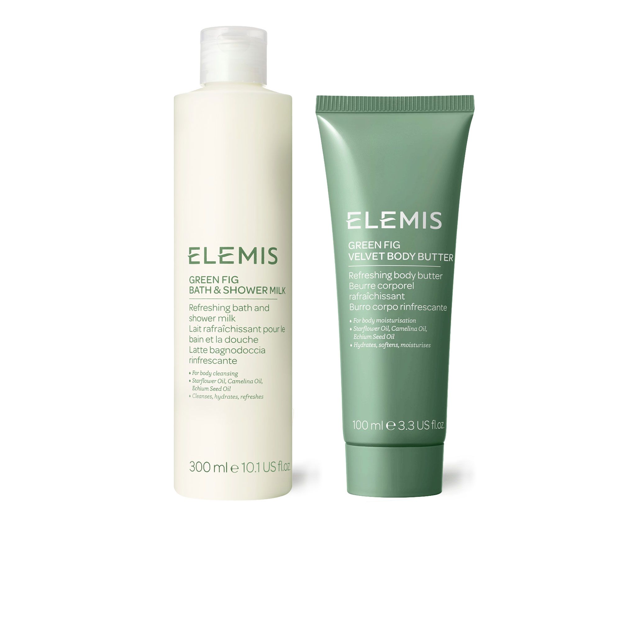 Image of Elemis Kit Verde Fig: bagnoschiuma e burro corpo al fico061