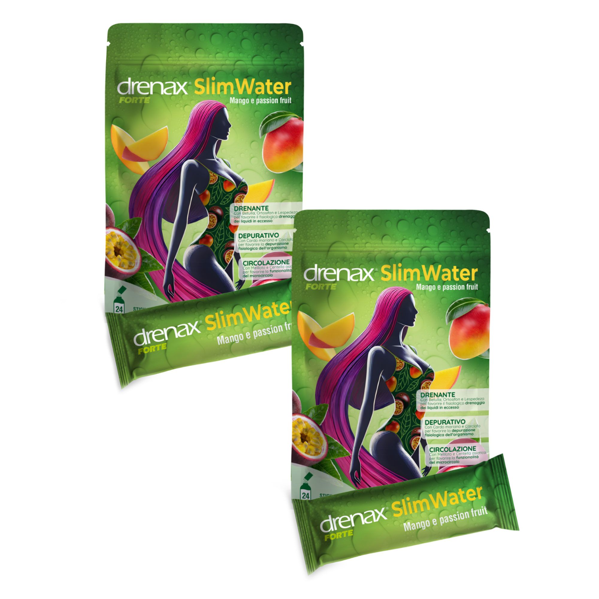 Paladin Pharma Integratore Drenax Slim Water (2x24 bustine)