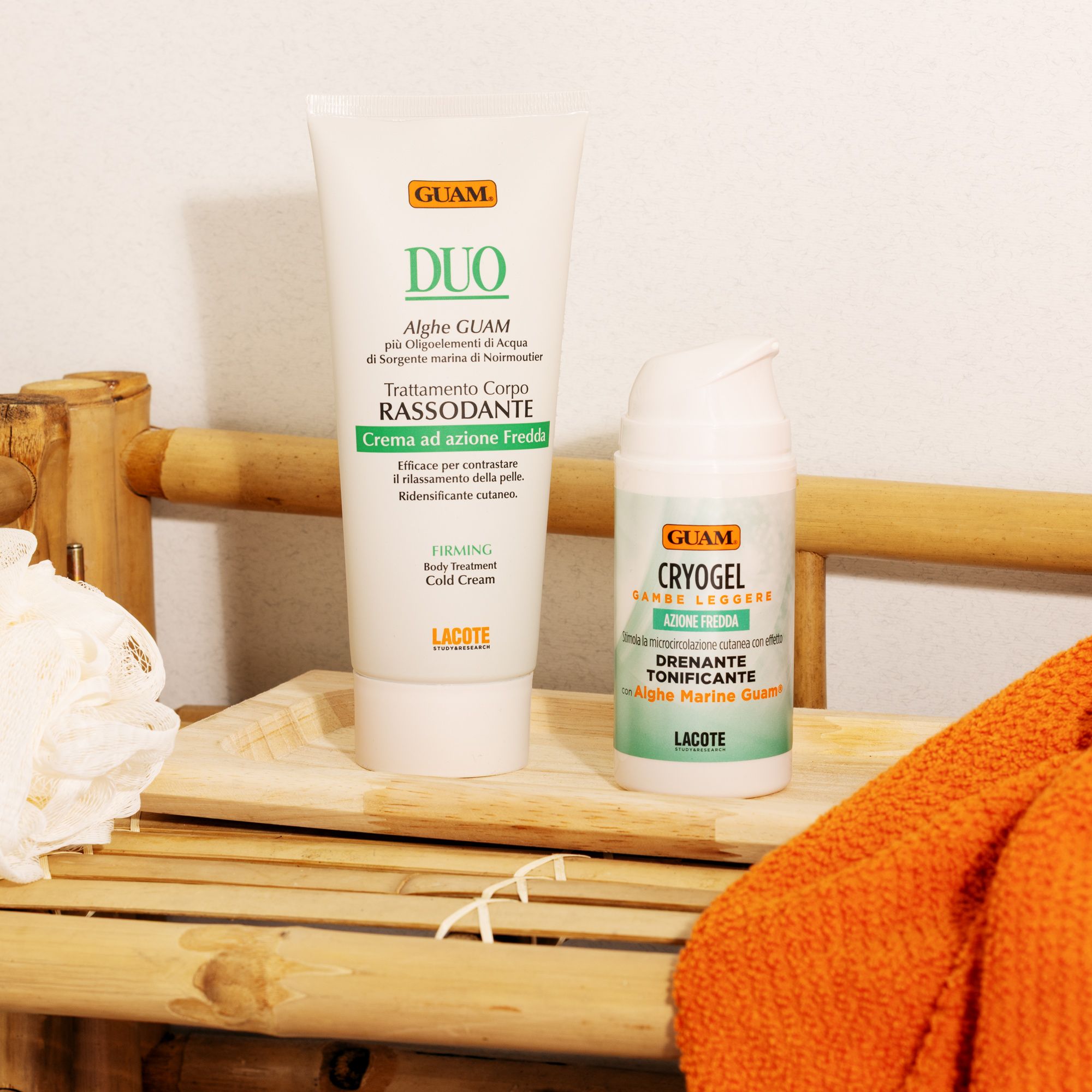 Guam
Crema Duo
Rassodante (200ml) +
Cryogel Gambe (100ml)