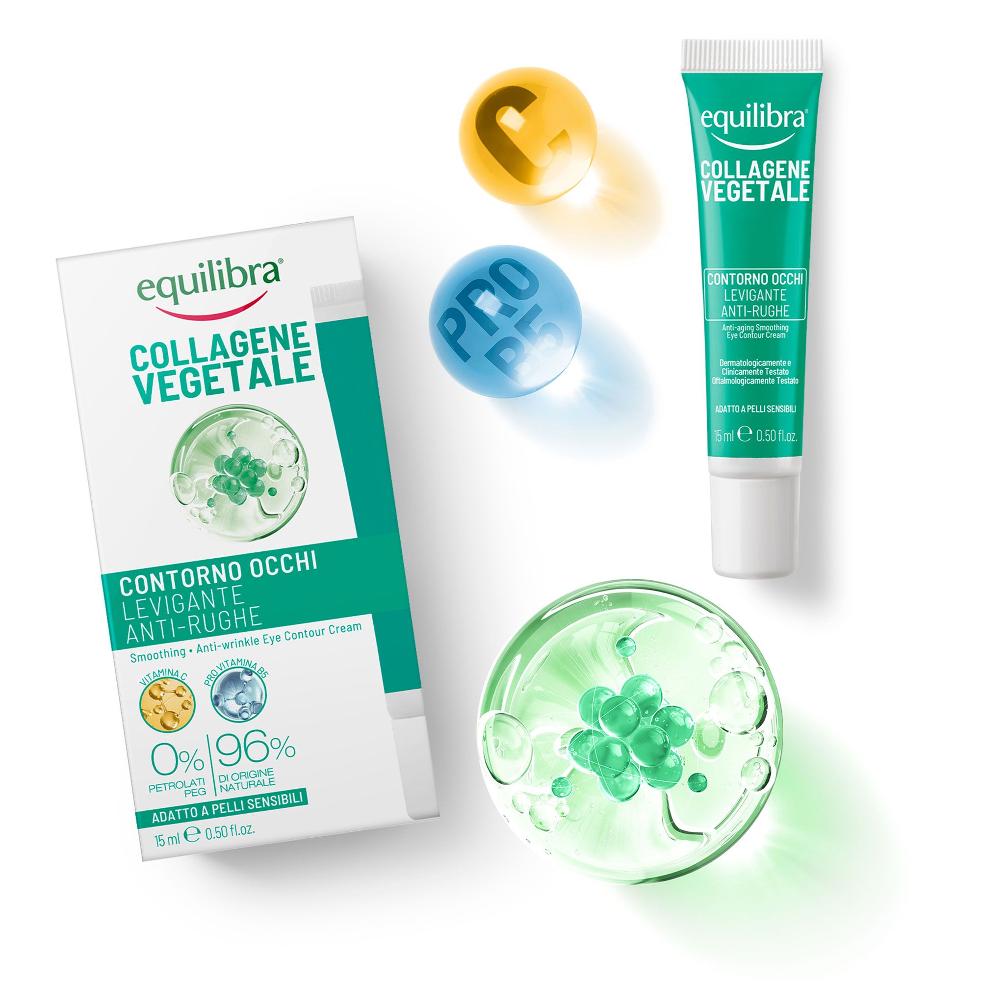 Vitaminica
Collagene Vegetale
Crema occhi Levigante
Anti-Rughe (15ml)