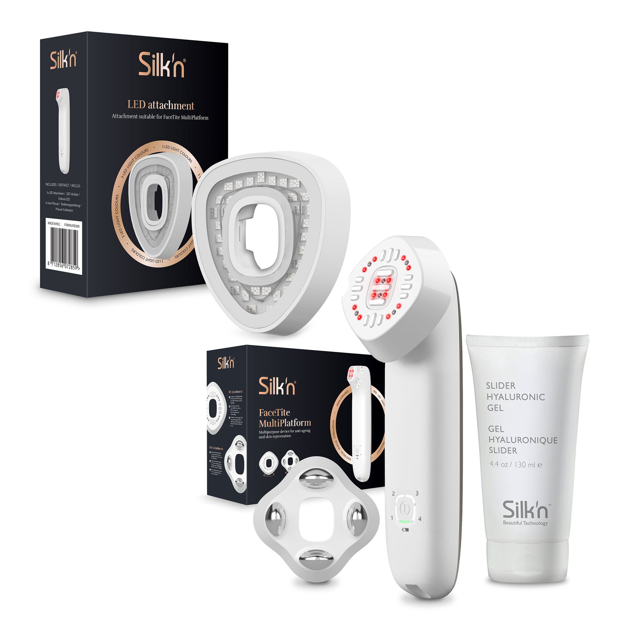 Silk'n
Kit Face Time
Multiplatform + Gel
conduttore (130ml)