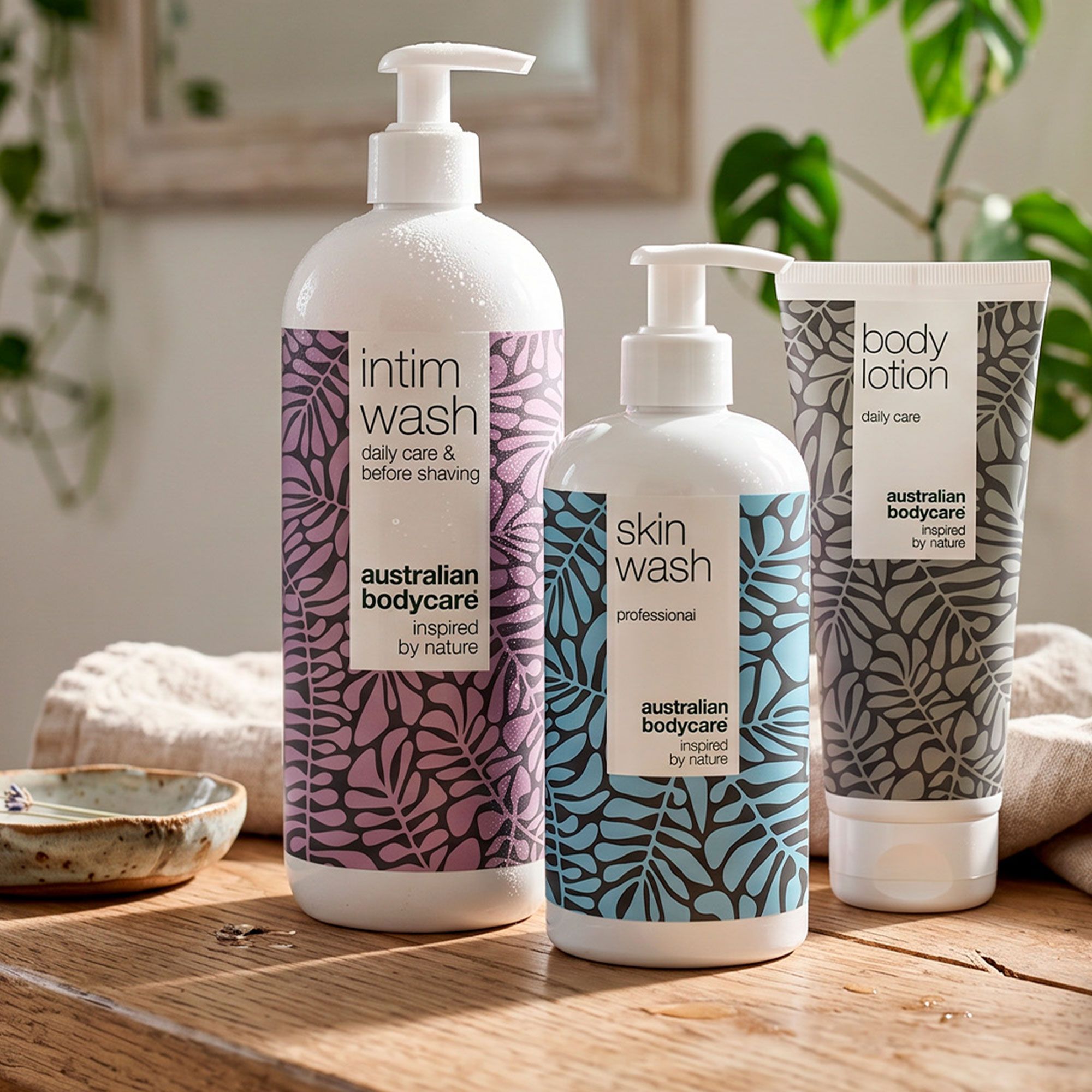 Australian Bodycare
Detergente intimo +
detergente corpo +
lozione idratante