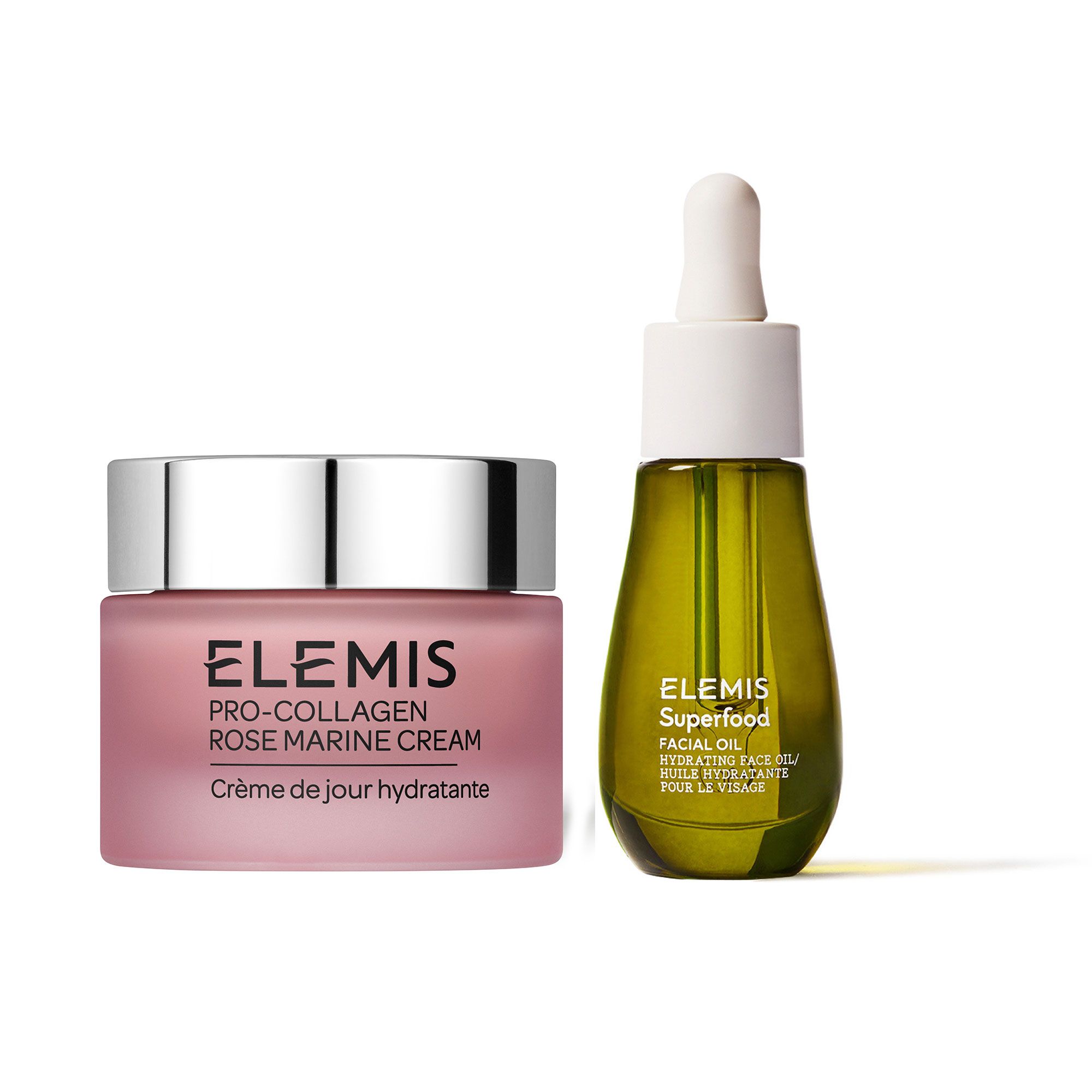 Elemis
Olio Superfood (15ml)
e crema viso Pro
Collagen Rose (30ml)