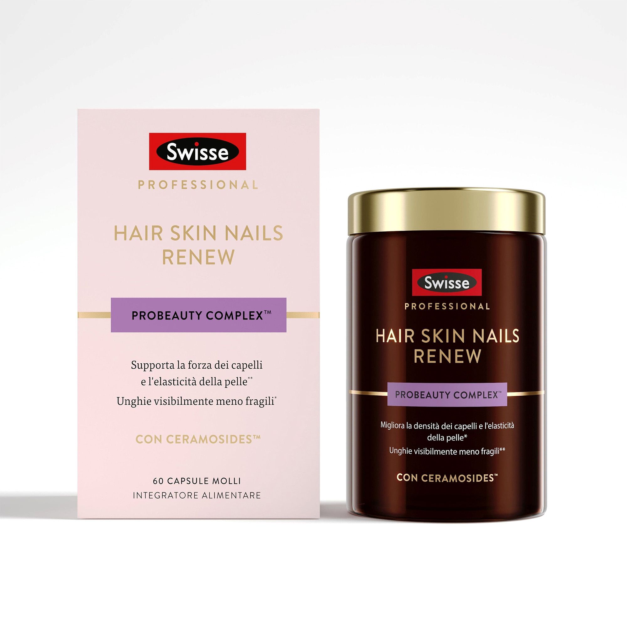 Swisse
Hair Skin Nails Renew
Integratore capelli,
pelle, unghie (60cps)