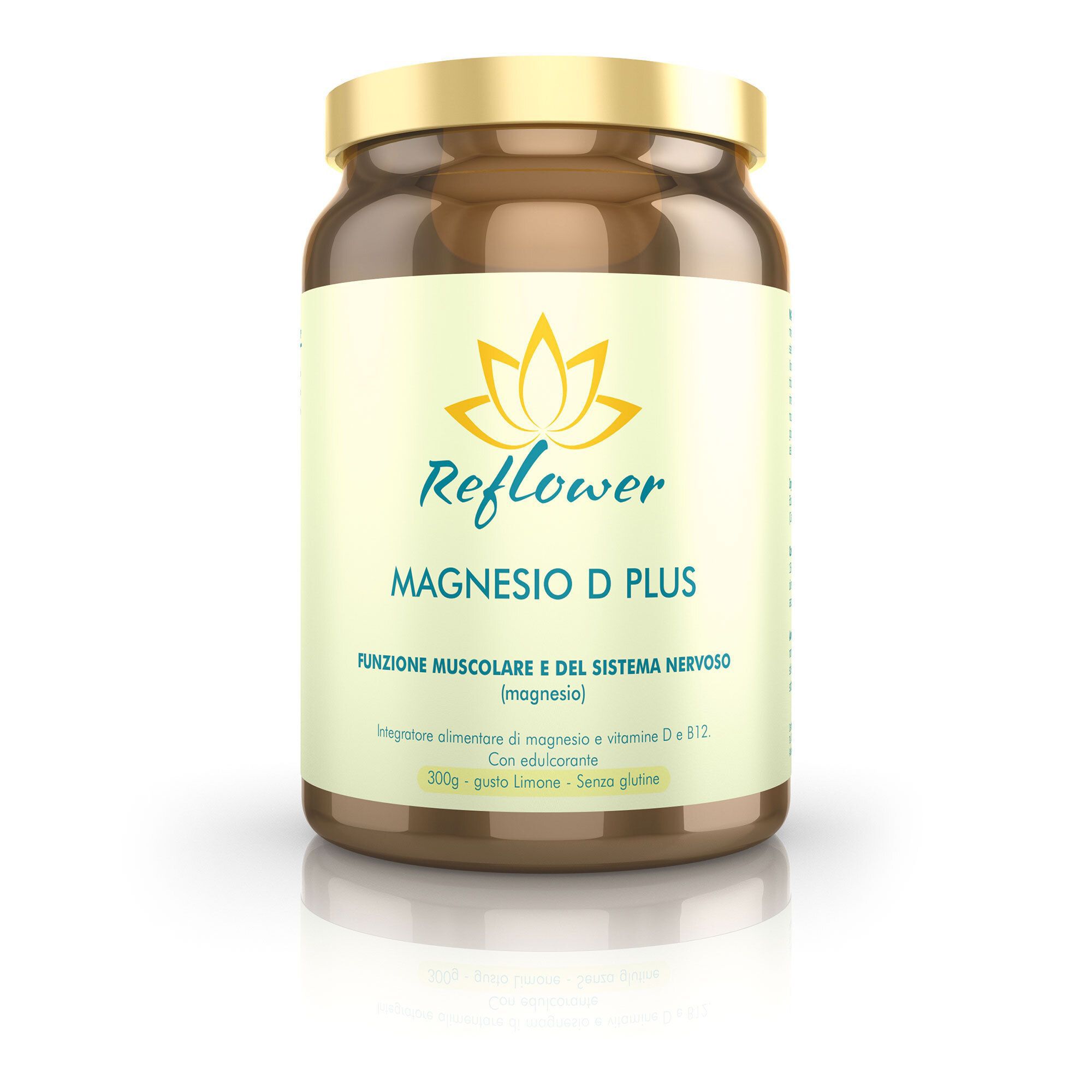 QVC Reflower Magnesio D Plus Integratore alimentare (300g)