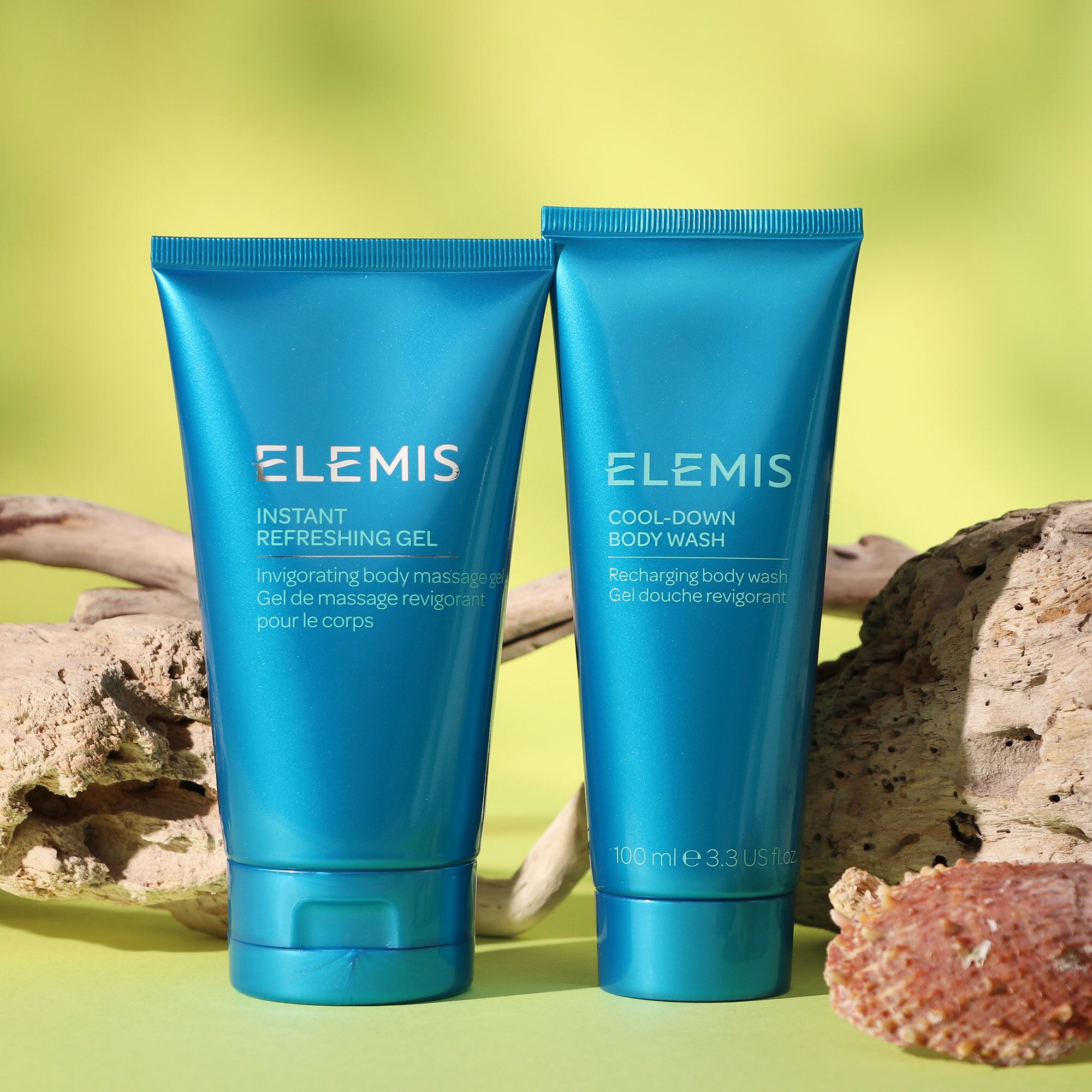 QVC Elemis Routine rinfrescante: bagnoschiuma e gel corpo