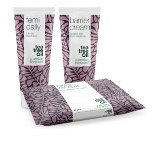 Australian Bodycare
Kit igiene intima:
crema Barrier (100ml)
e gel Femi (100ml)