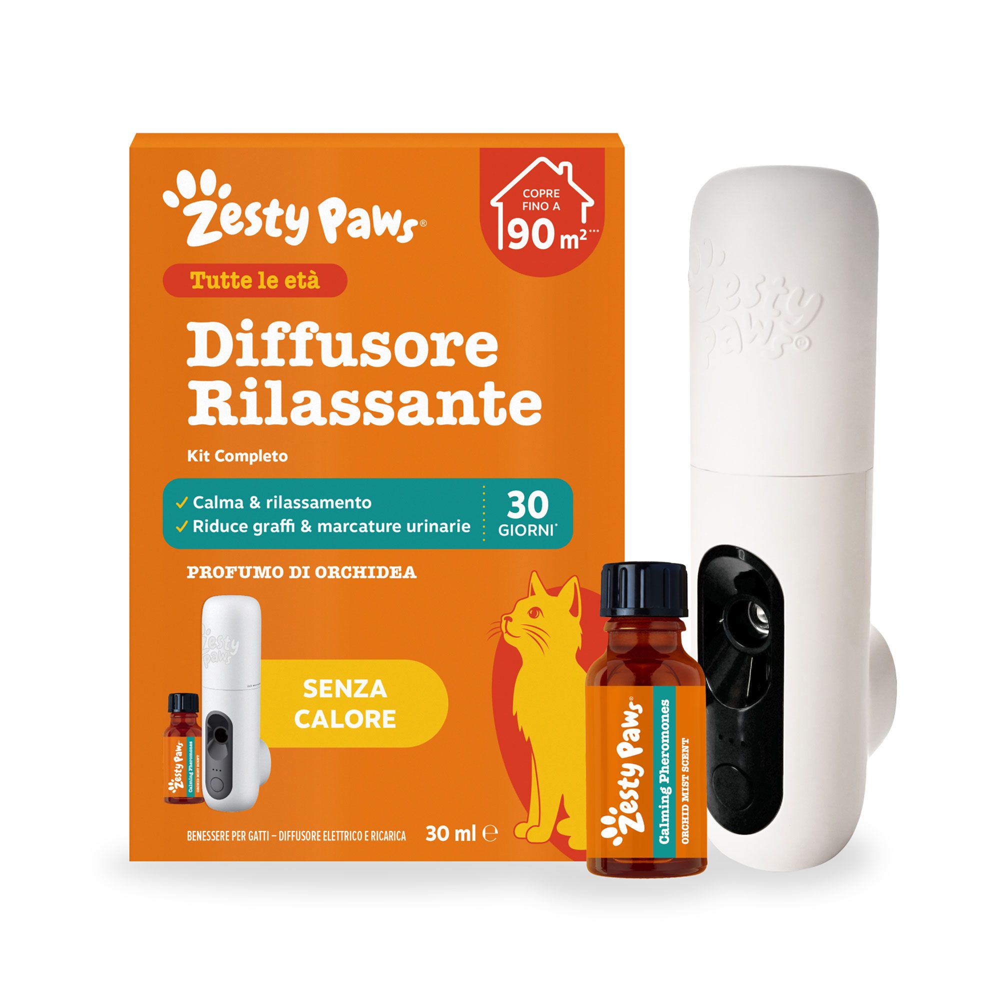 Zesty Paws
Diffusore rilassante
per gatti e ricarica
(30ml)