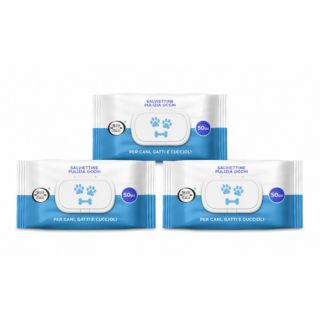 Brand Italia
Salviettine monouso
pulizia occhi per
animali (3x50pz)