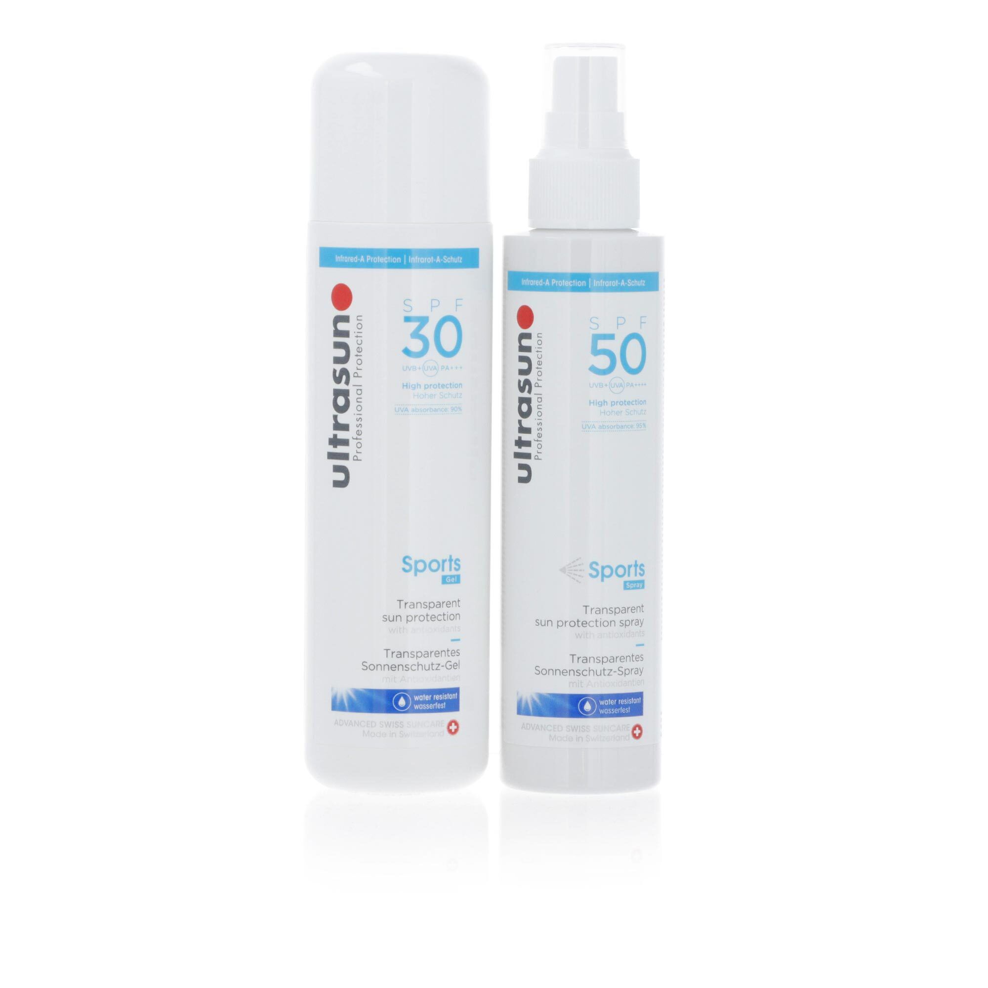 Image of Ultrasun Gel solare Sports SPF30 + spray Sports SPF50061