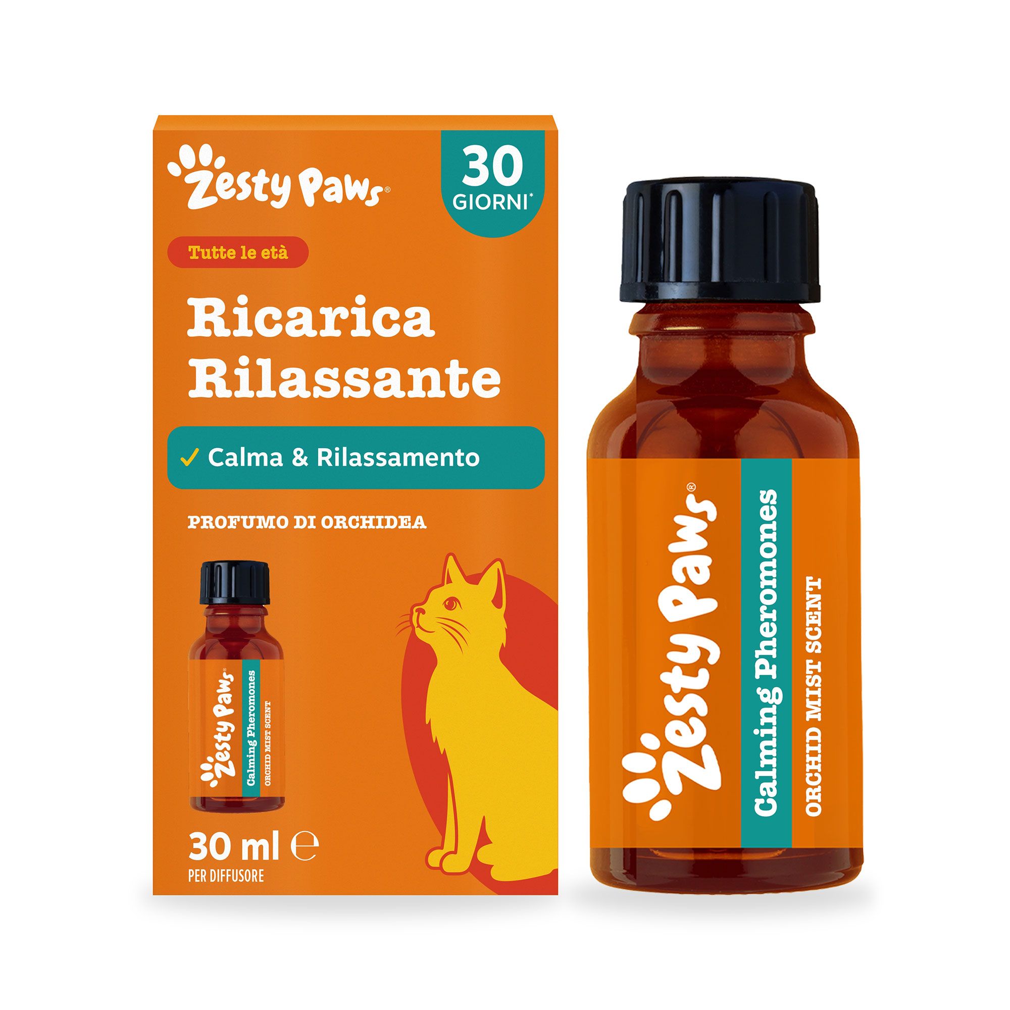 Zesty Paws
Ricarica per
diffusore rilassante
(30 ml)