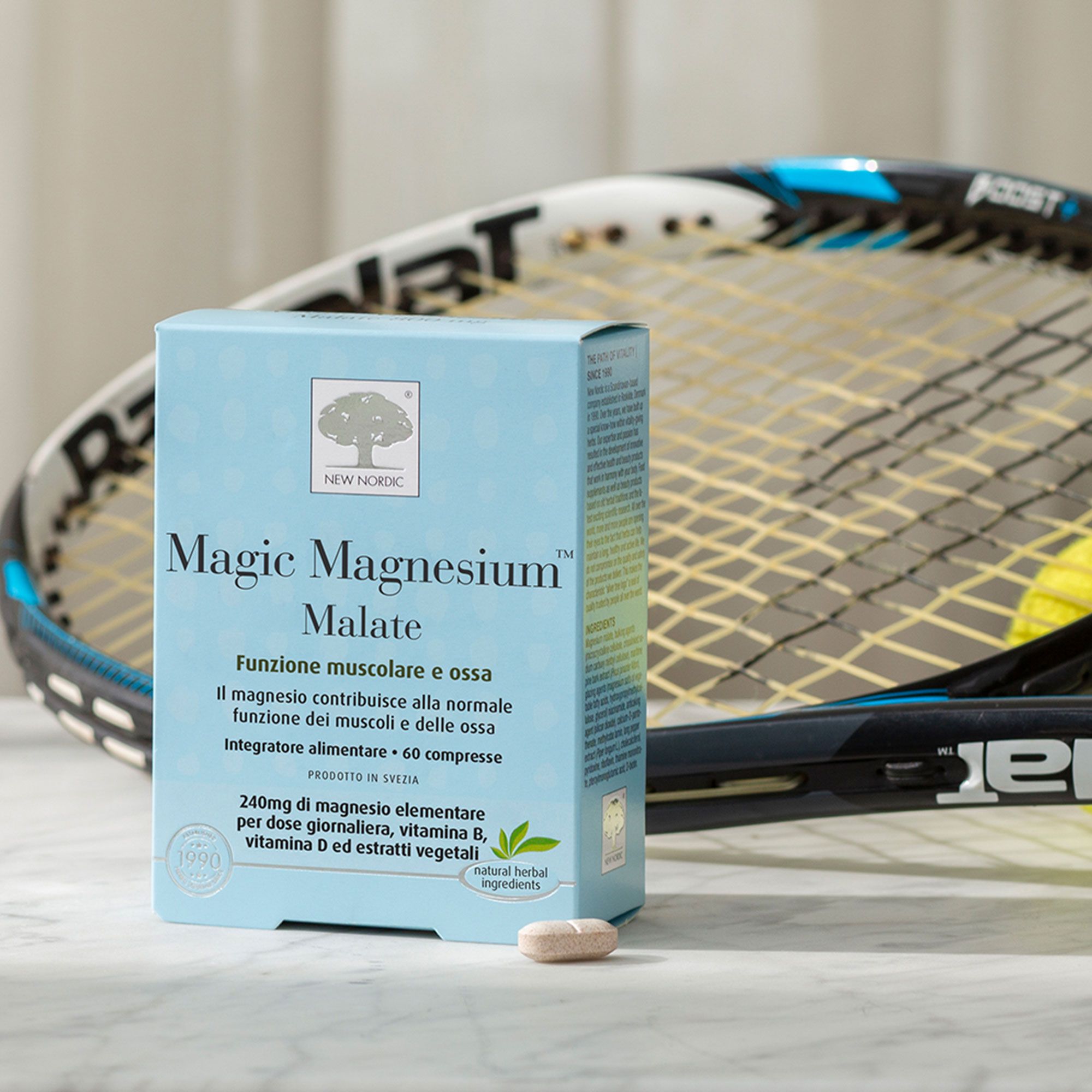 New Nordic 
Magic Magnesium
Malate Integratore
(60cpr-84,9g)
