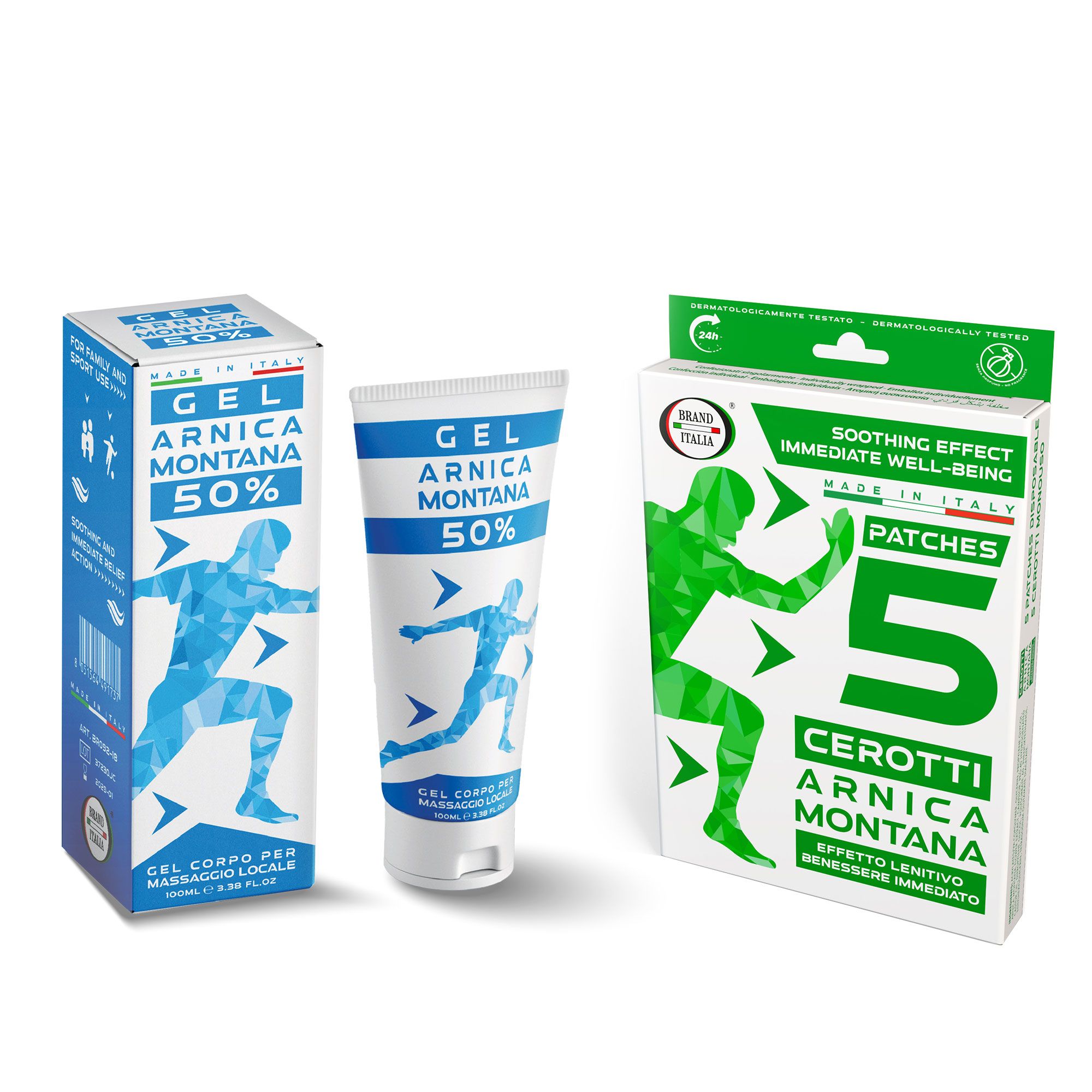 Brand Italia
Gel Arnica  50%
(100 ml) + 5 cerotti
all'Arnica