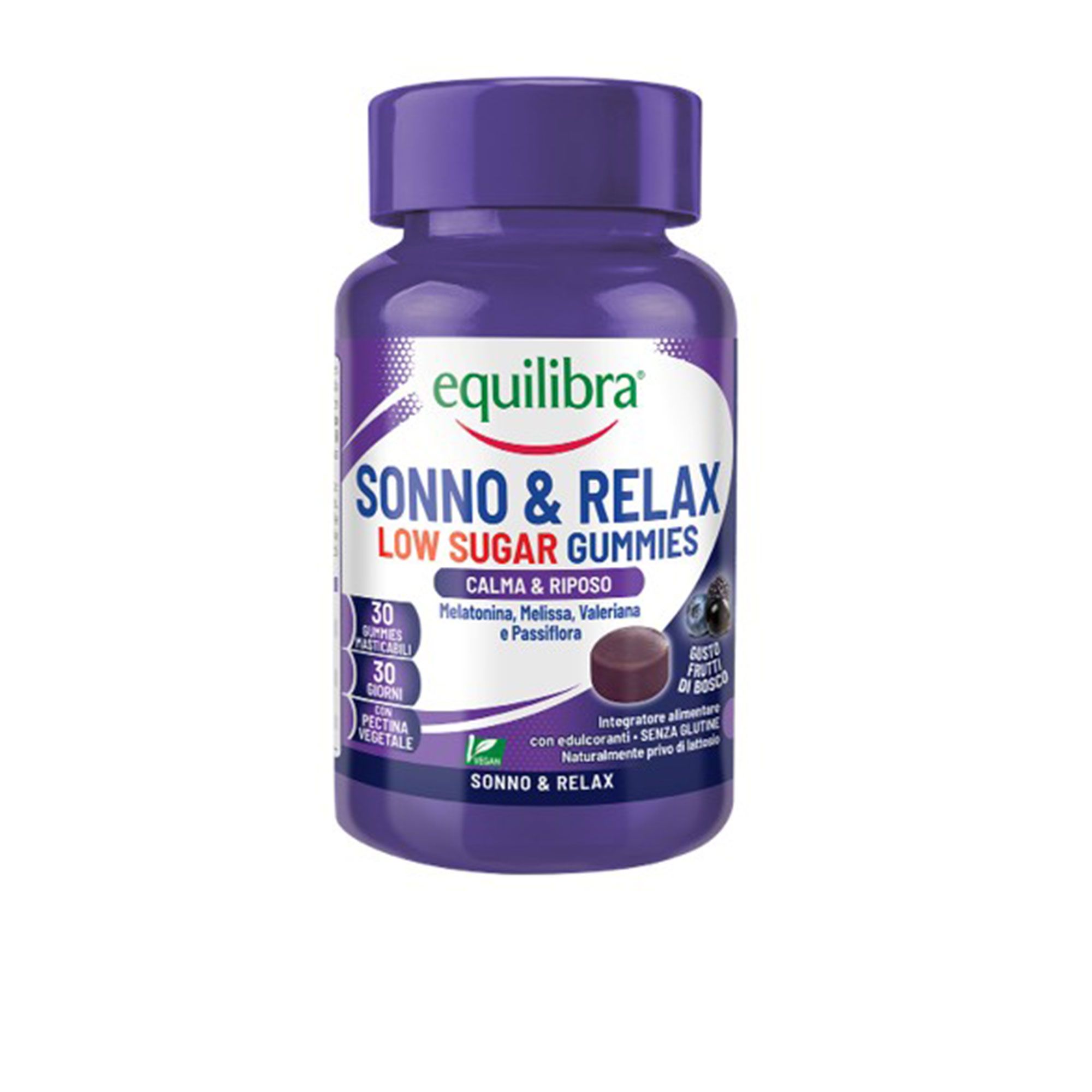 Equilibra®
Sonno&Relax 
Low Sugar Integratore
(30cps masticabili)
