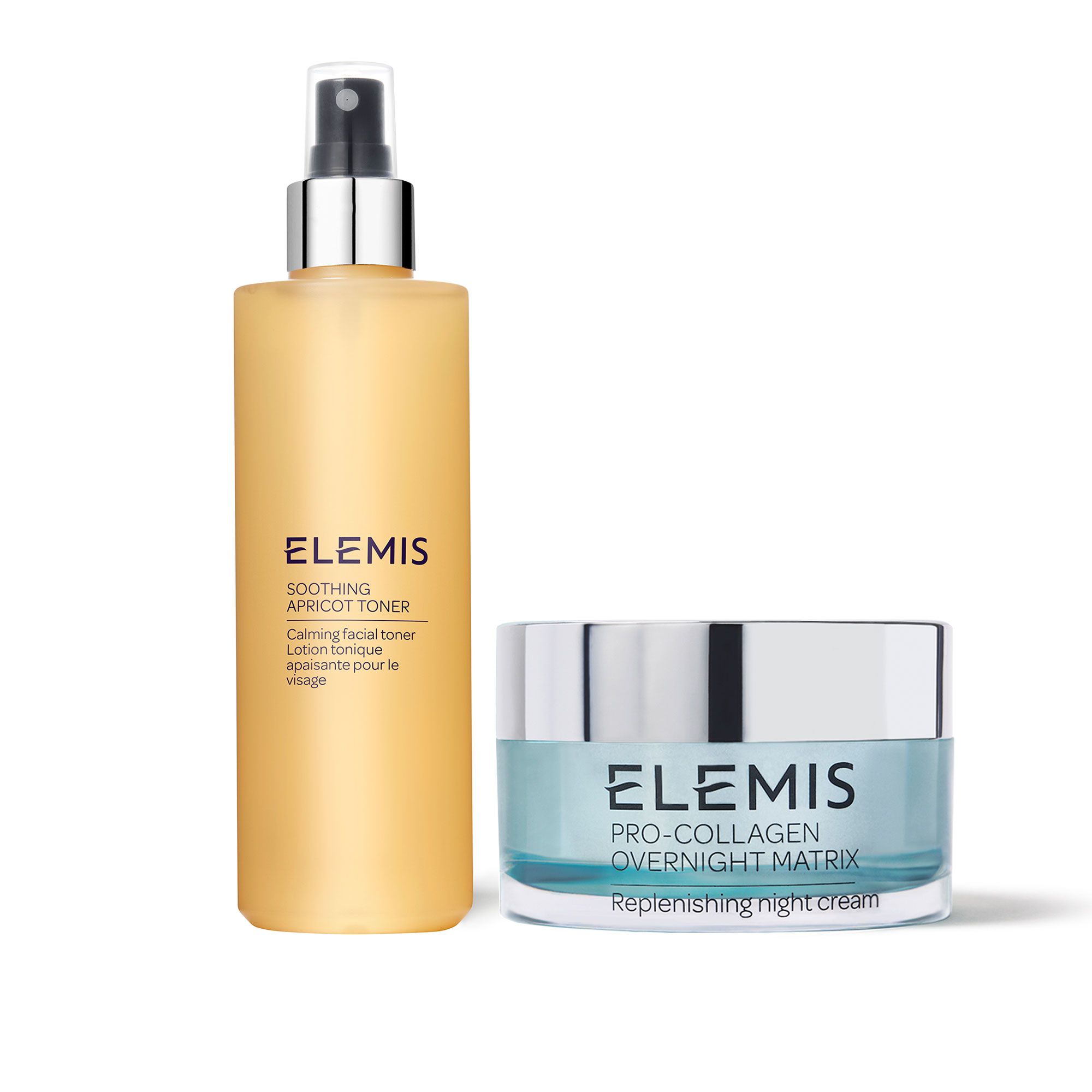 Elemis
Crema viso notte
Pro-Collagen Matrix e
tonico all'albicocca