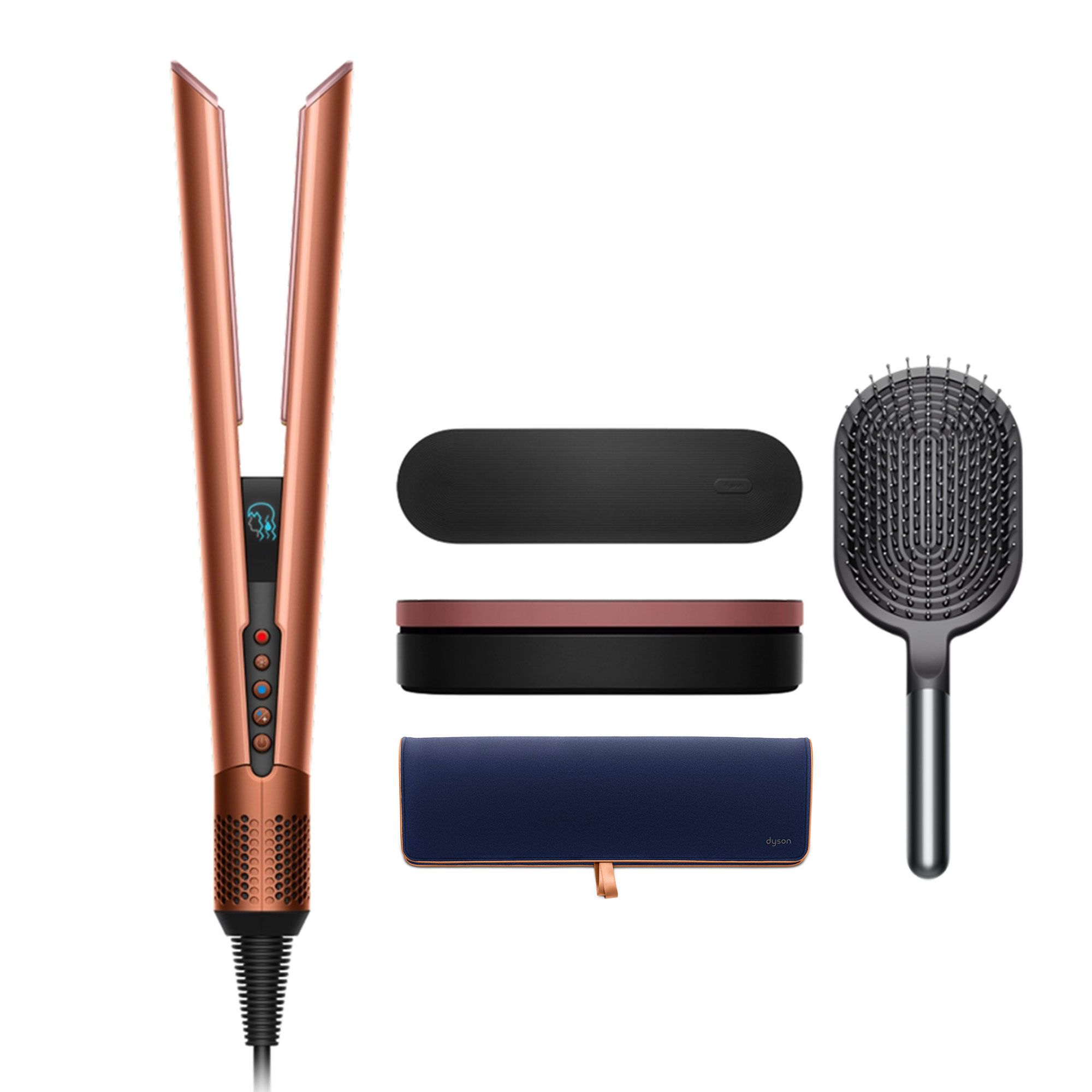Dyson
Airstrait™ piastra
Amber Silk+custodia
+spazzola piatta