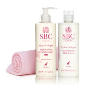 SBC
Hydra-Collagen
Detergente (300ml) +
Tonico (300ml) +panno
