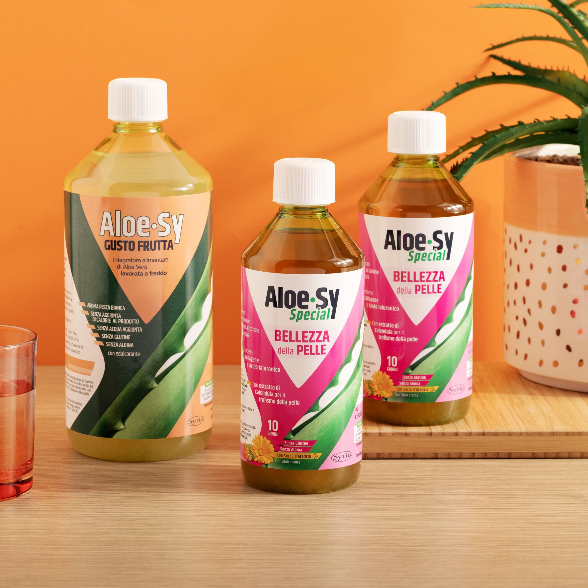Syrio
Kit integratori
Aloe Sy Frutta +
Peso o Pelle (3 pz)