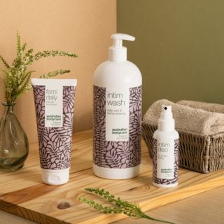 Australian Bodycare
Kit Intimate Care:
detergente, gel
e deodorante