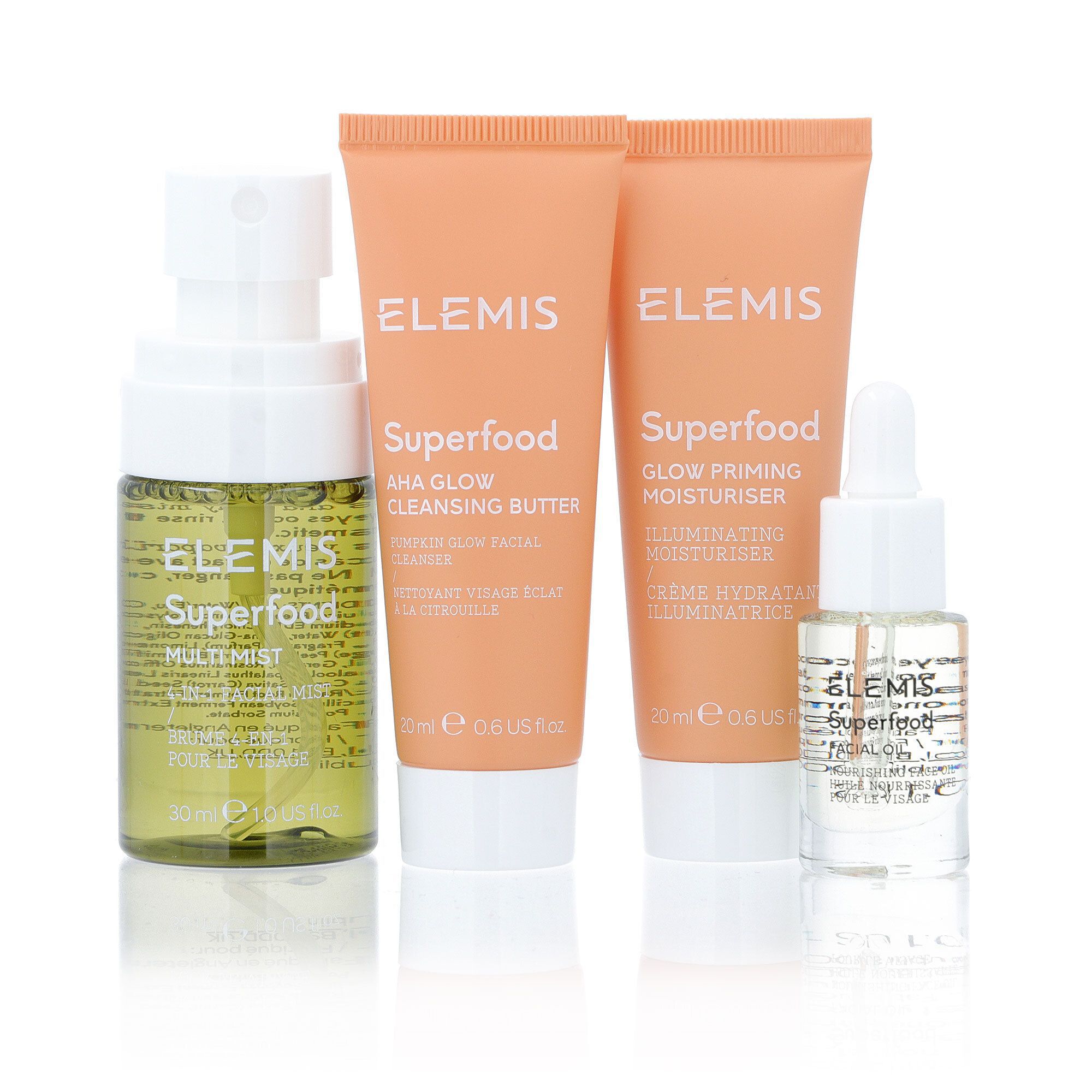 QVC Elemis Kit Superfood balsamo +crema+olio+spray