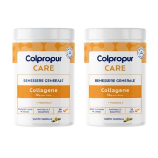 Colpropur
Care integratore di
Collagene idrolizzato
e Vitamina C (2x300g)