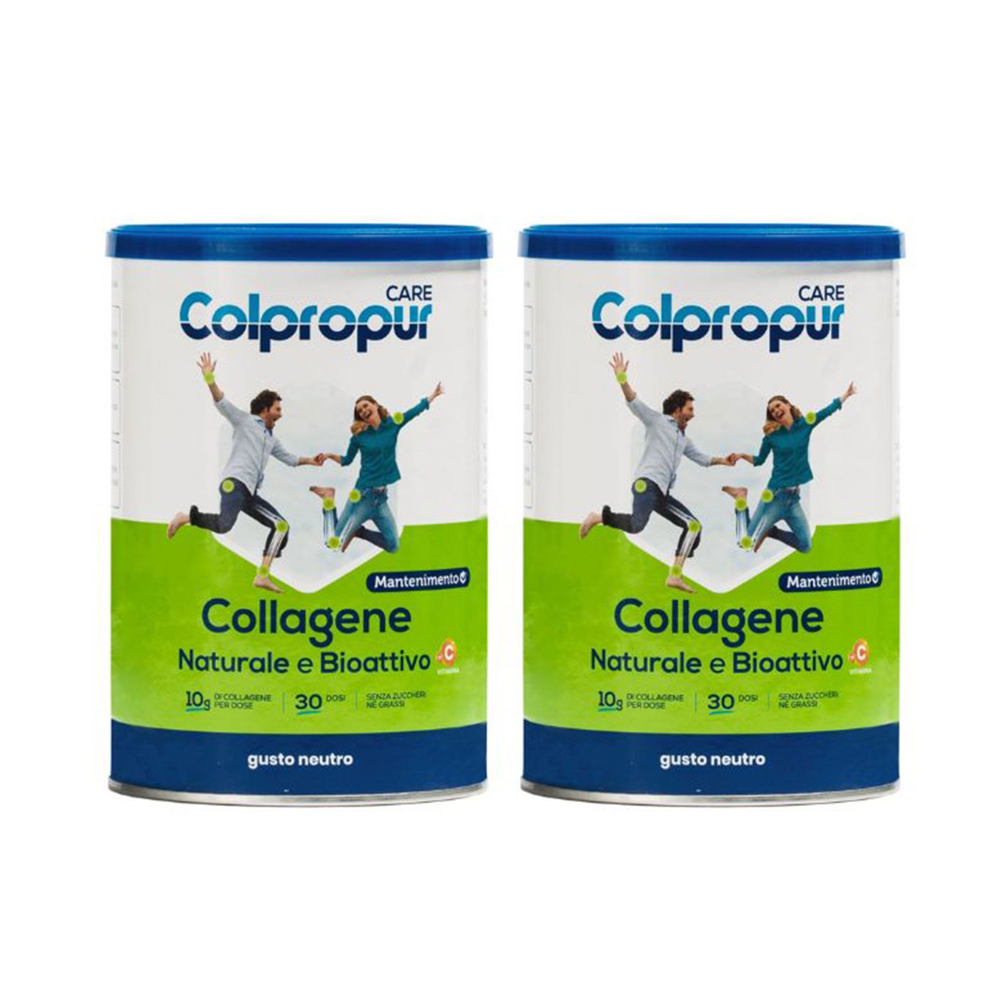 Colpropur Care integratore di Collagene idrolizzato e Vitamina C (2x300g)