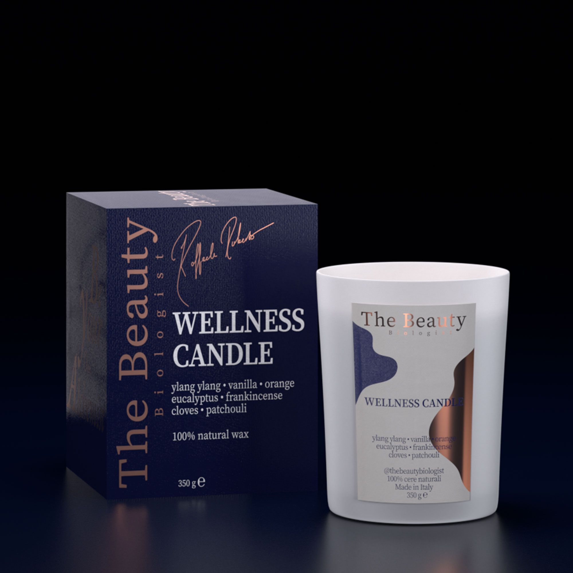 The Beauty Biologist
Wellness Candle
Candela per ambienti
(350g)