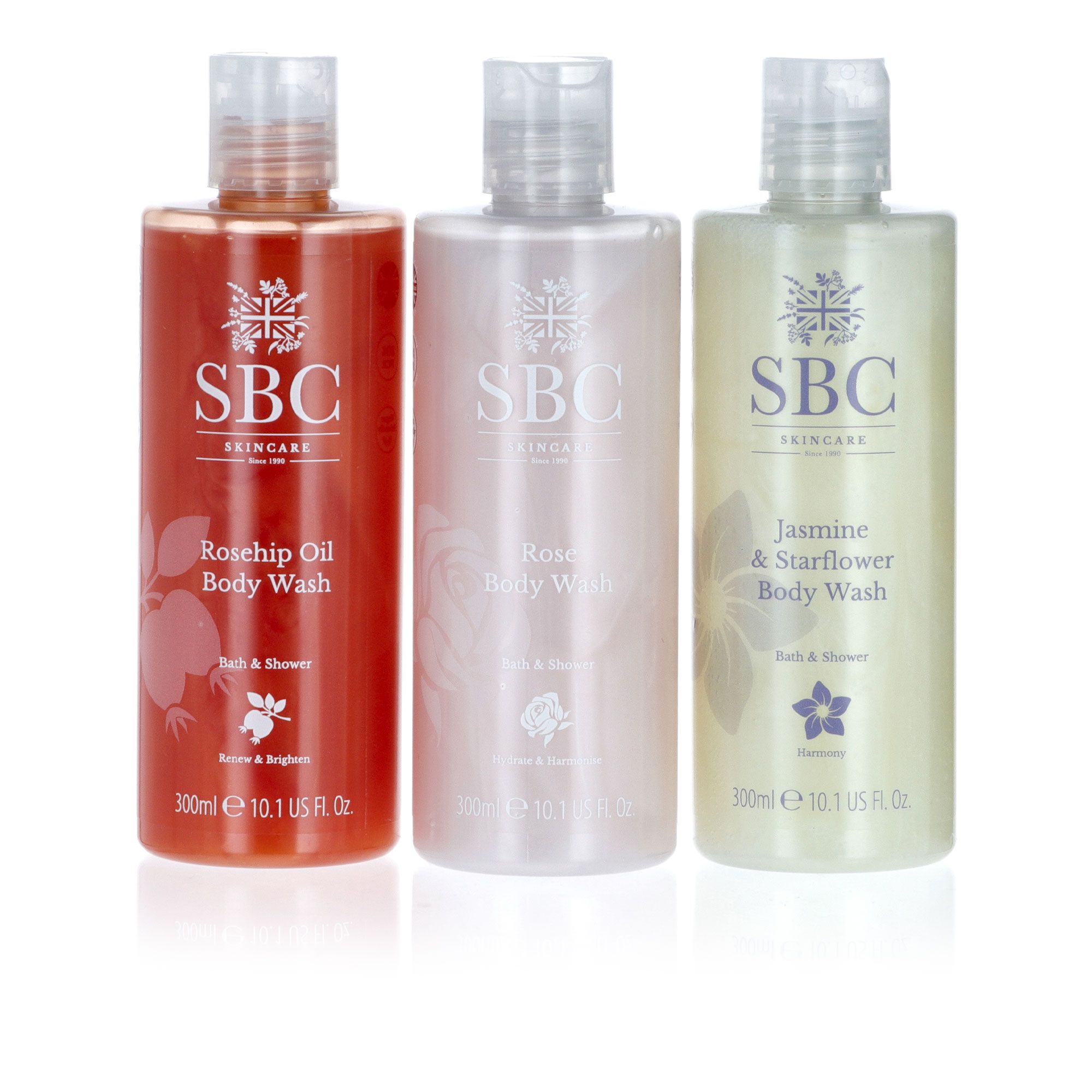 Image of SBC Trio bagnoschiuma: Jasmin&Starflower + Rosehip Oil + Rose061