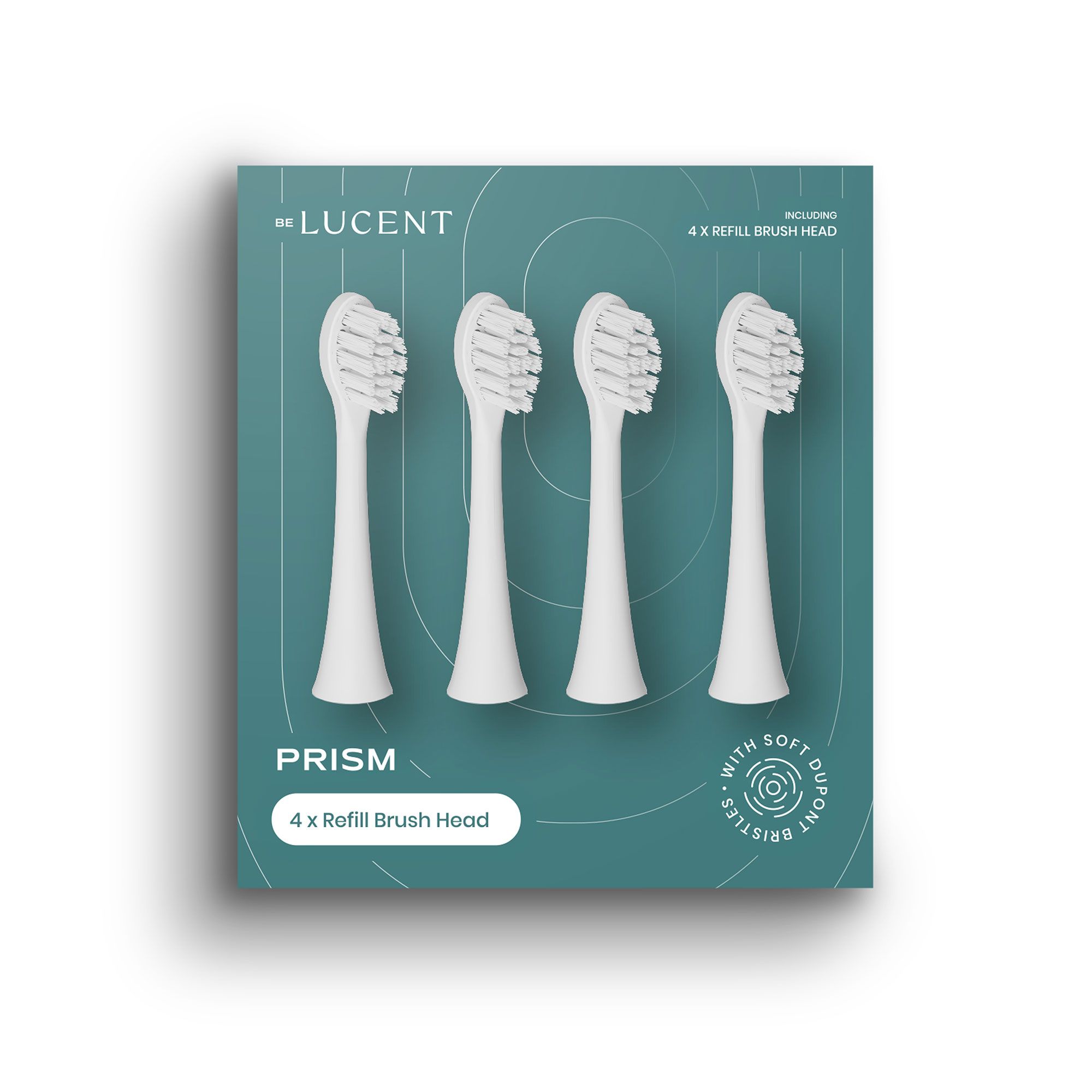 Lucent 4 testine ricambio spazzolino elettrico Be Lucent Prism