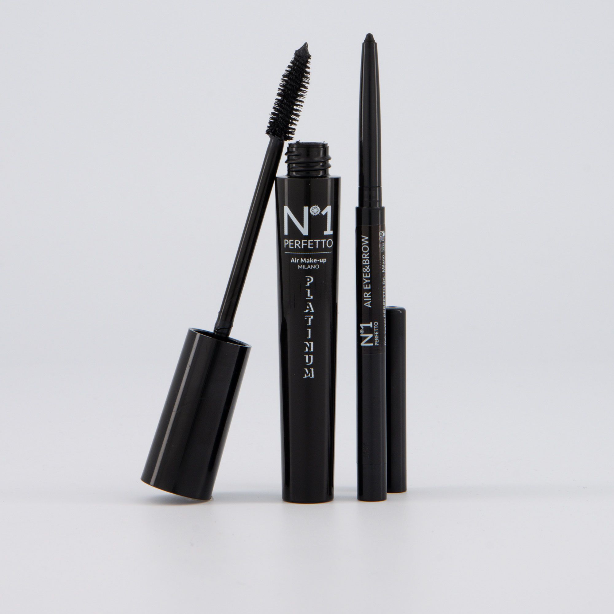 N°1 PERFETTO Mascara Platinum (10ml) + matita occhi e sopracciglia
