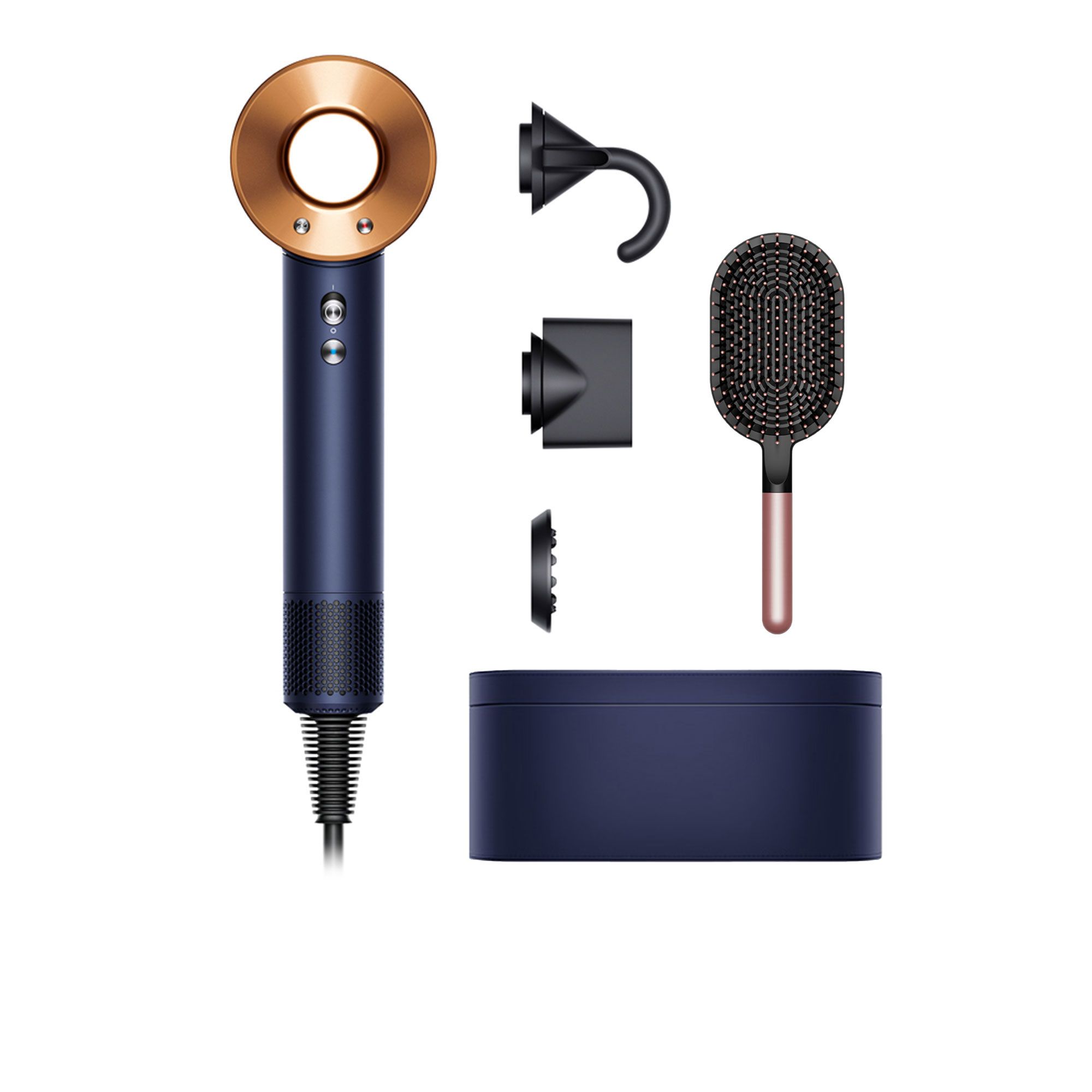 Dyson Supersonic™
Asciugacapelli
Blu di Prussia/Rame+
spazzola+custodia