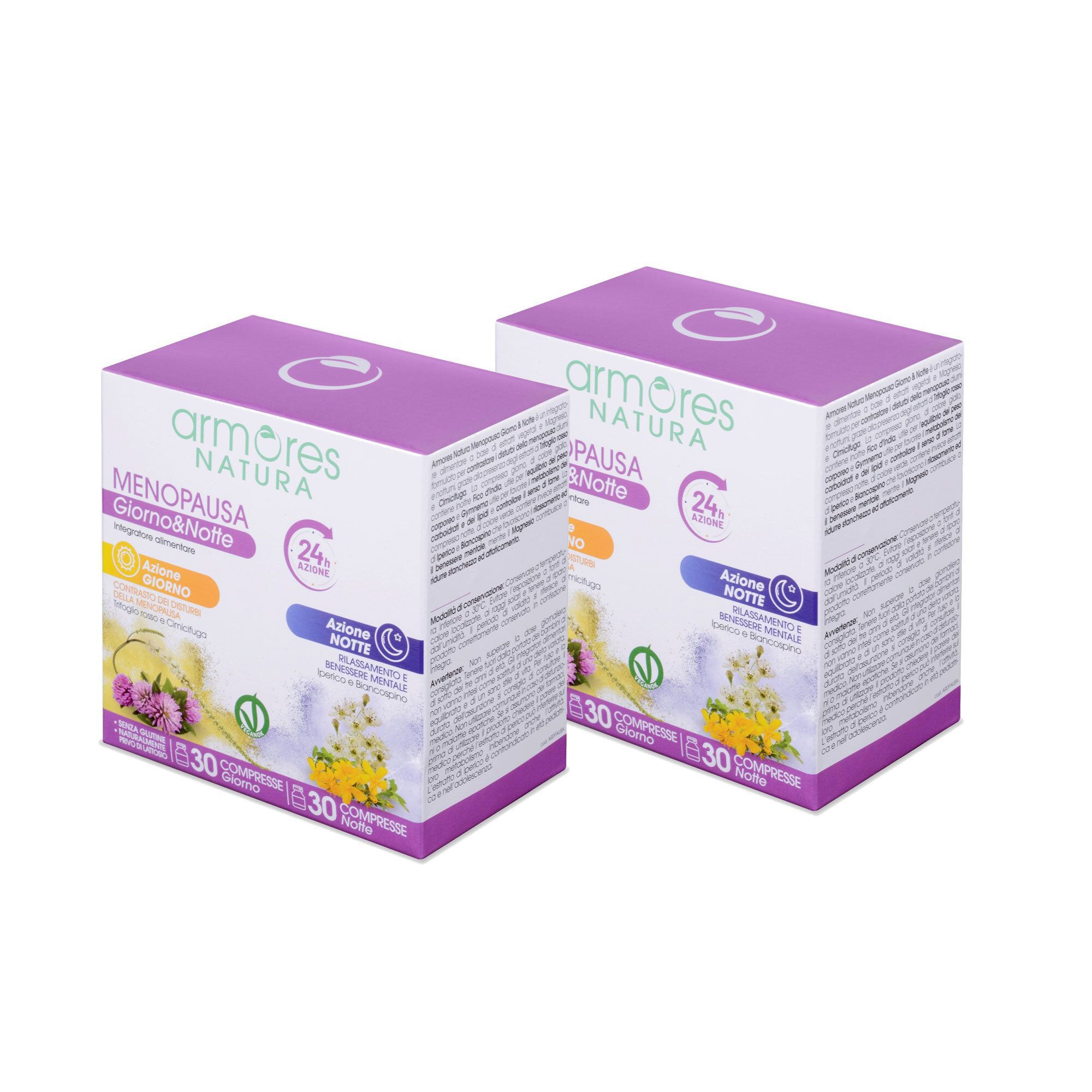 QVC Armores Natura Integratore alimentare Menopausa Giorno&Notte (2pz)