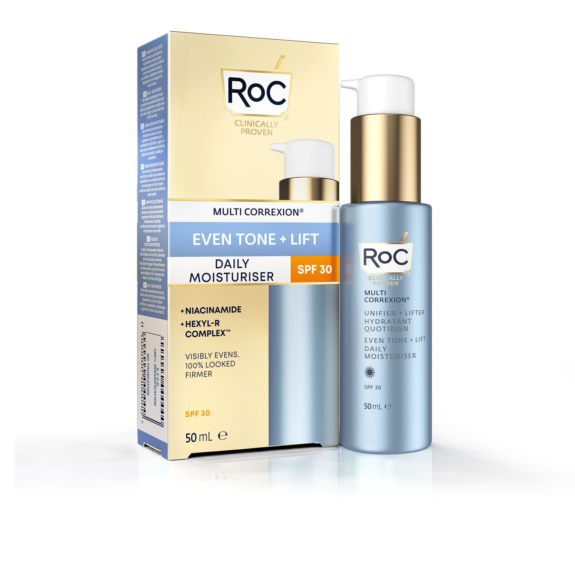 QVC RoC Even Tone+Lift crema giorno SPF30