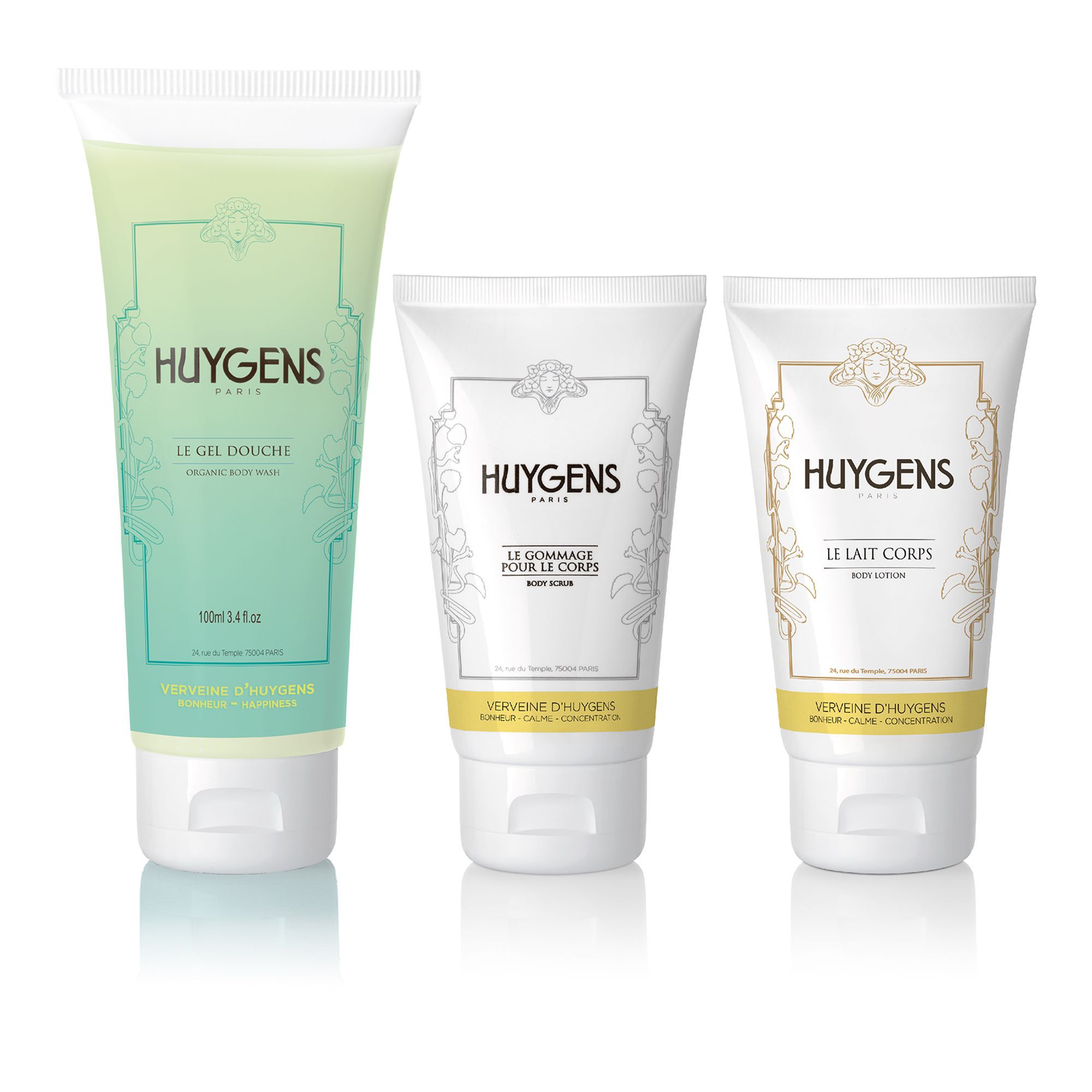 QVC Huygens Kit corpo Verbena Esotica: gel doccia scrub latte