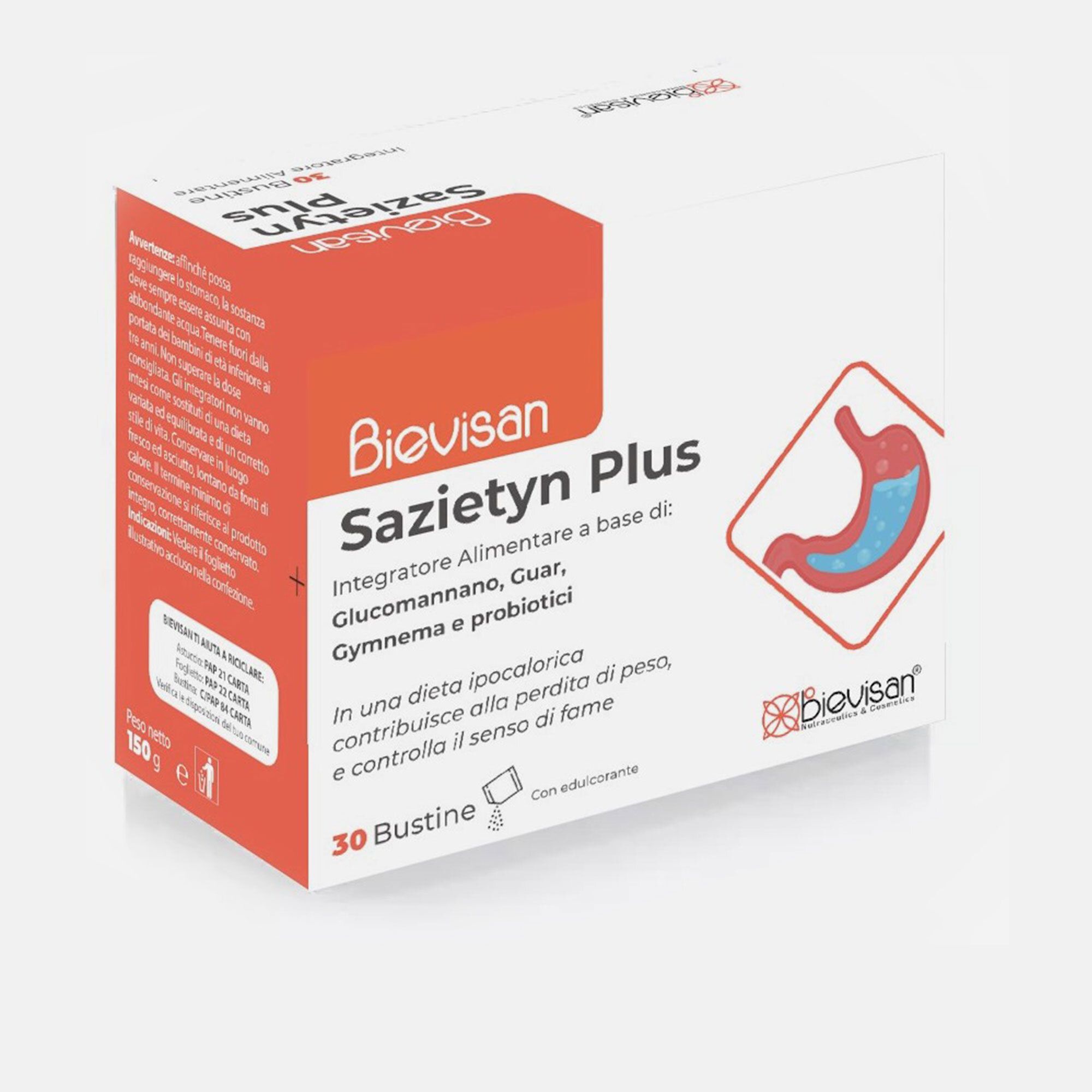 QVC Bievisan Integratore alimentare Sazietyn Plus (30 bustine)