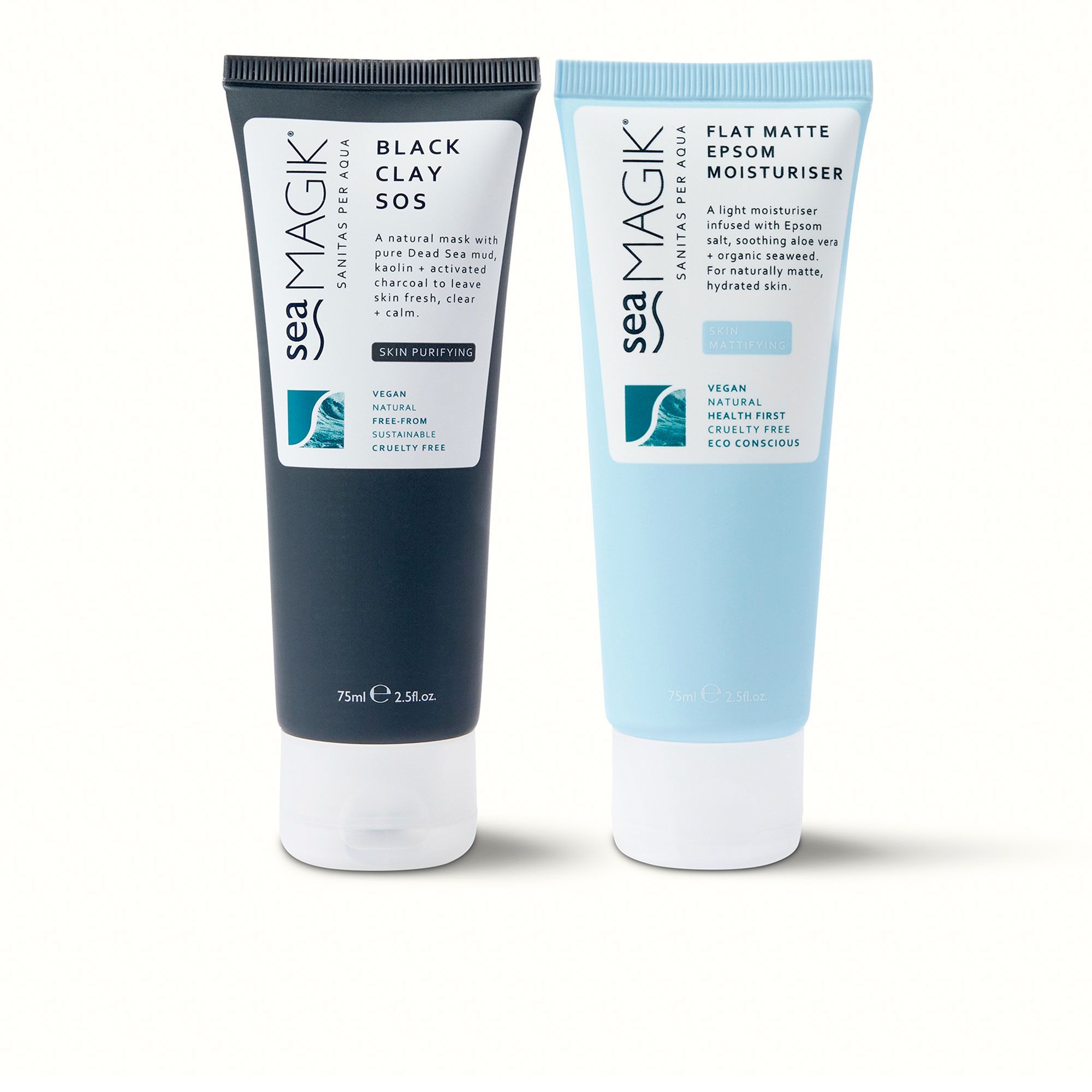 Sea Magik
Maschera con argilla
nera (75ml) e
idratante viso (75ml)