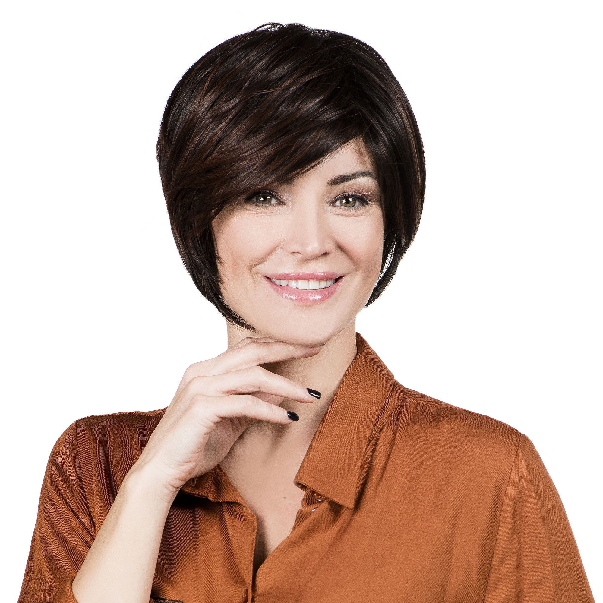 QVC Hairdo Jagged Bob Parrucca caschetto