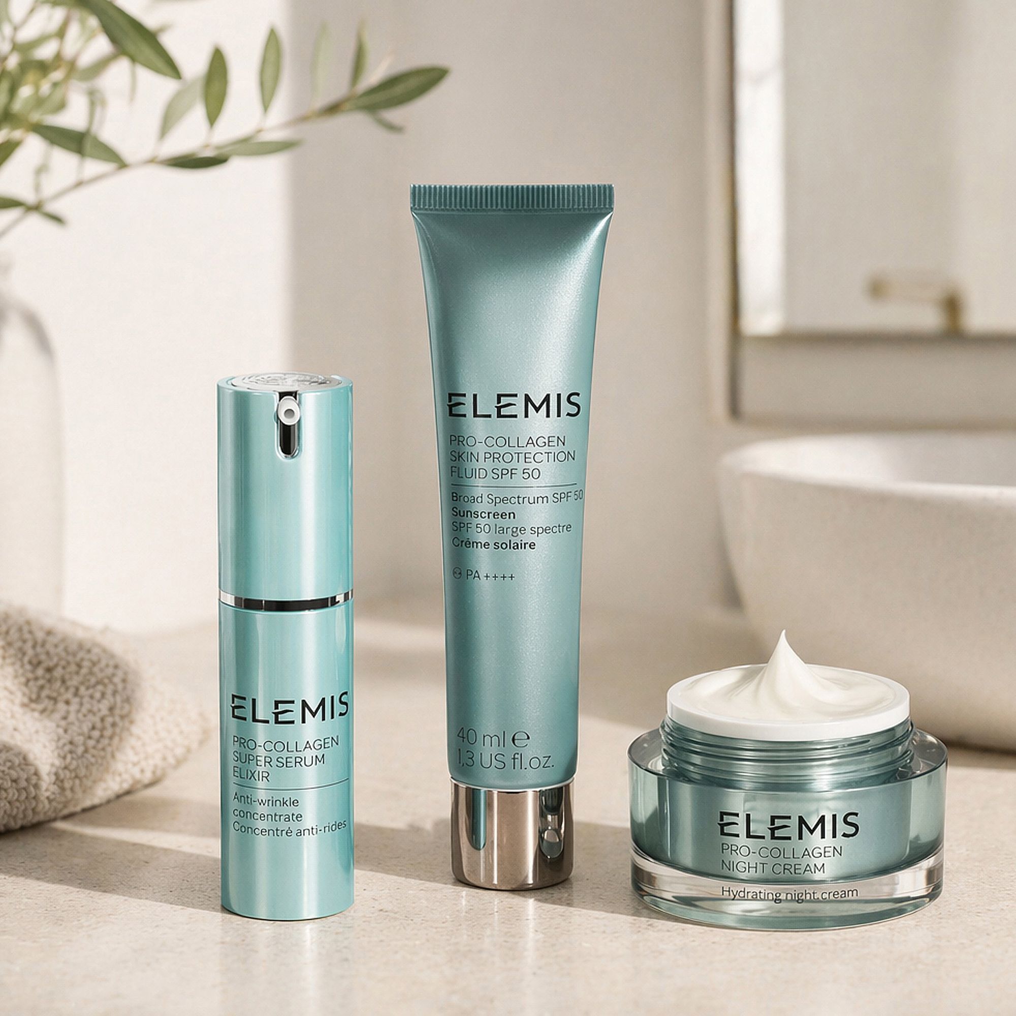Elemis
Pro-Collagen siero
crema SPF50 giorno
e crema notte