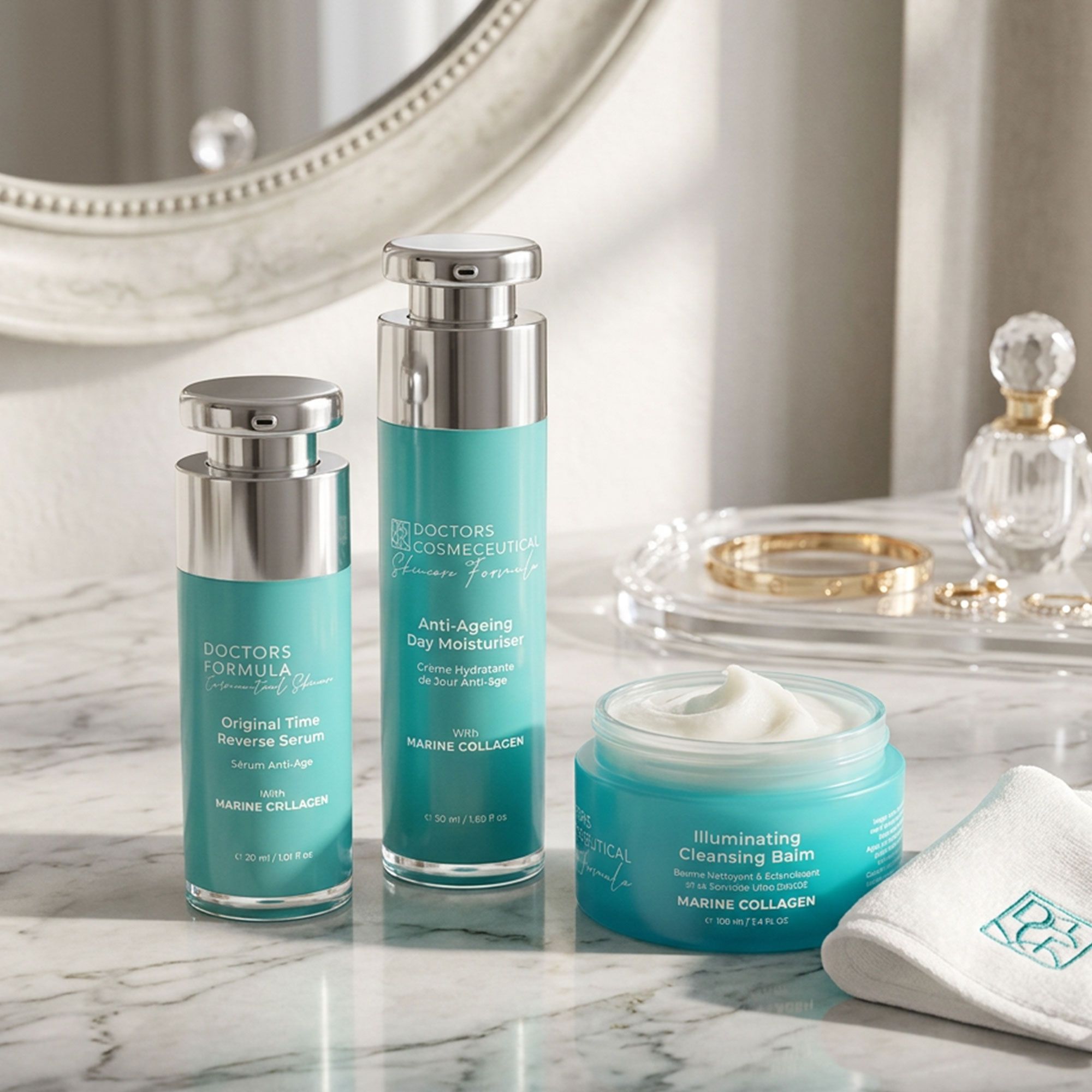 Doctors Formula
Kit Marine Collagen:
detergente 100ml+
siero 30ml+crema 50ml