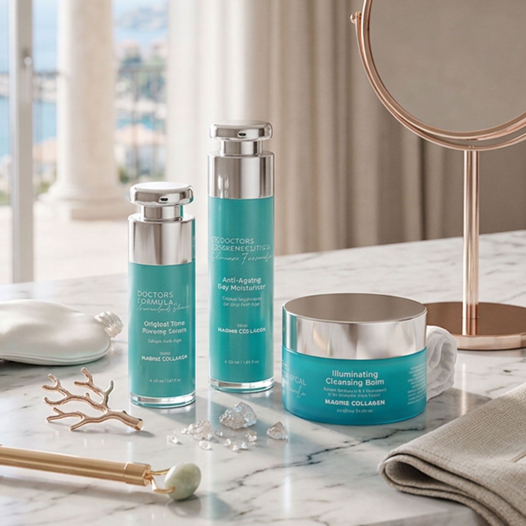 Doctors Formula Kit Marine Collagen: detergente 100ml+ siero 30ml+crema 50ml