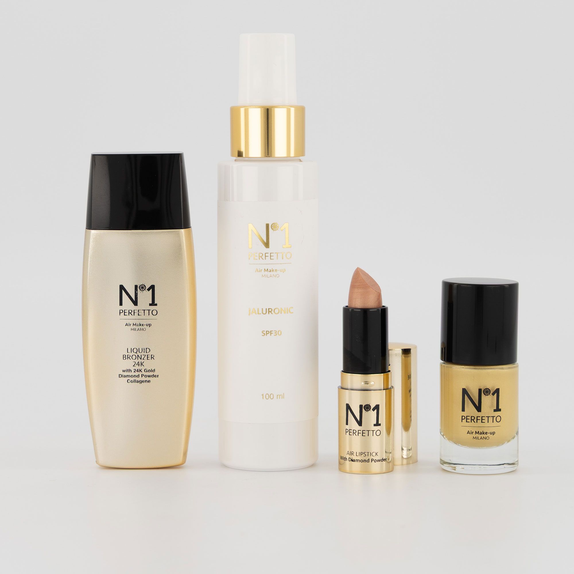 N°1 Perfetto Siero spray SPF30 + siero collagene + lipstick + smalto