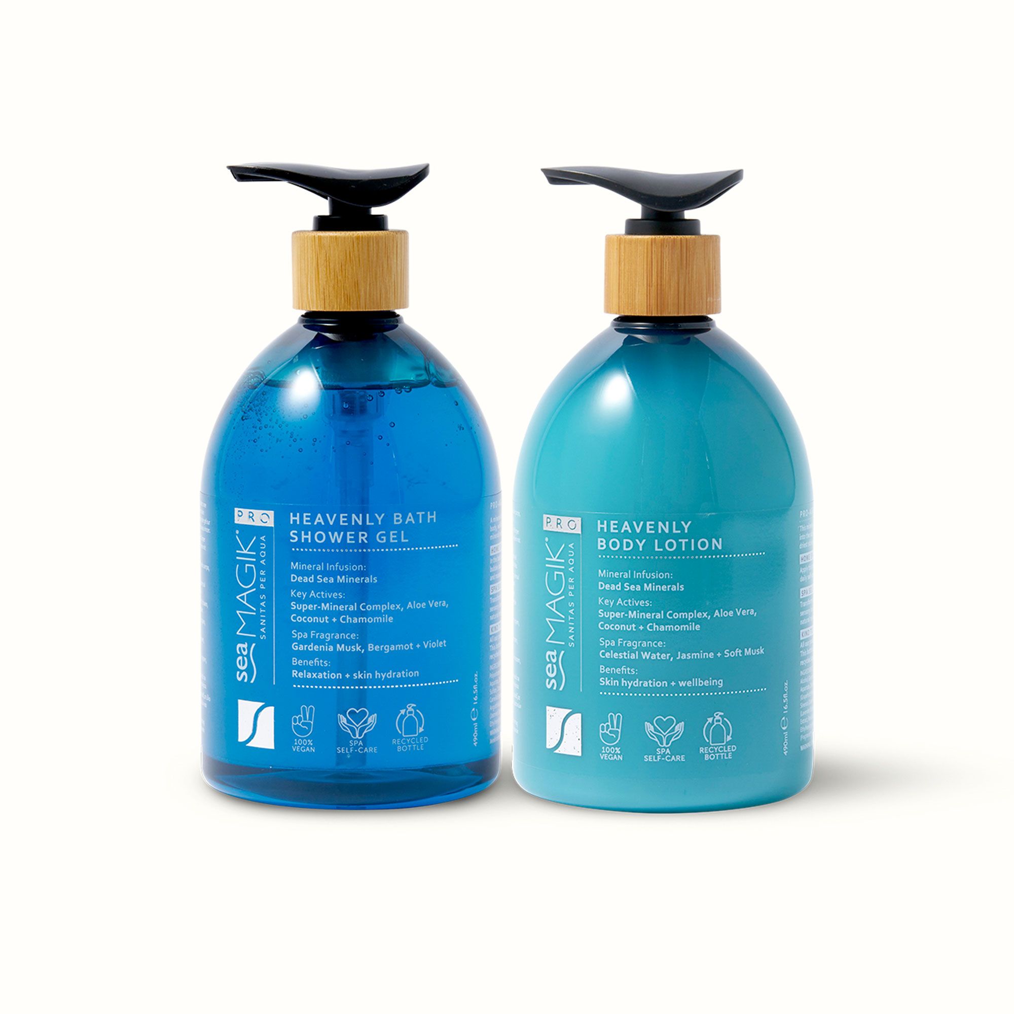 Sea Magik
Kit Heavenly: gel
doccia e lozione
idratante (2x490 ml)