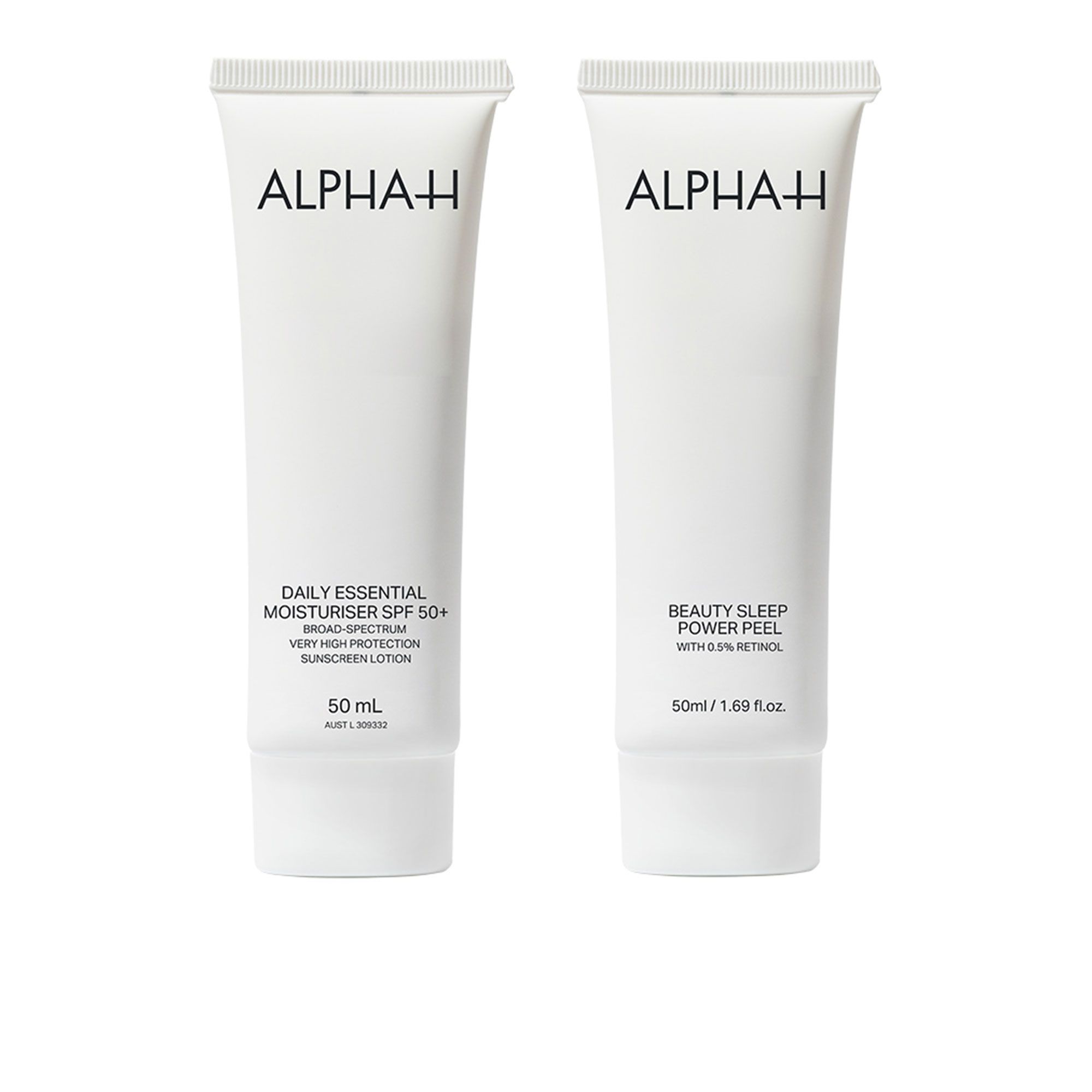 QVC Alpha H Idratante Daily Essential + maschera notte Power Peel