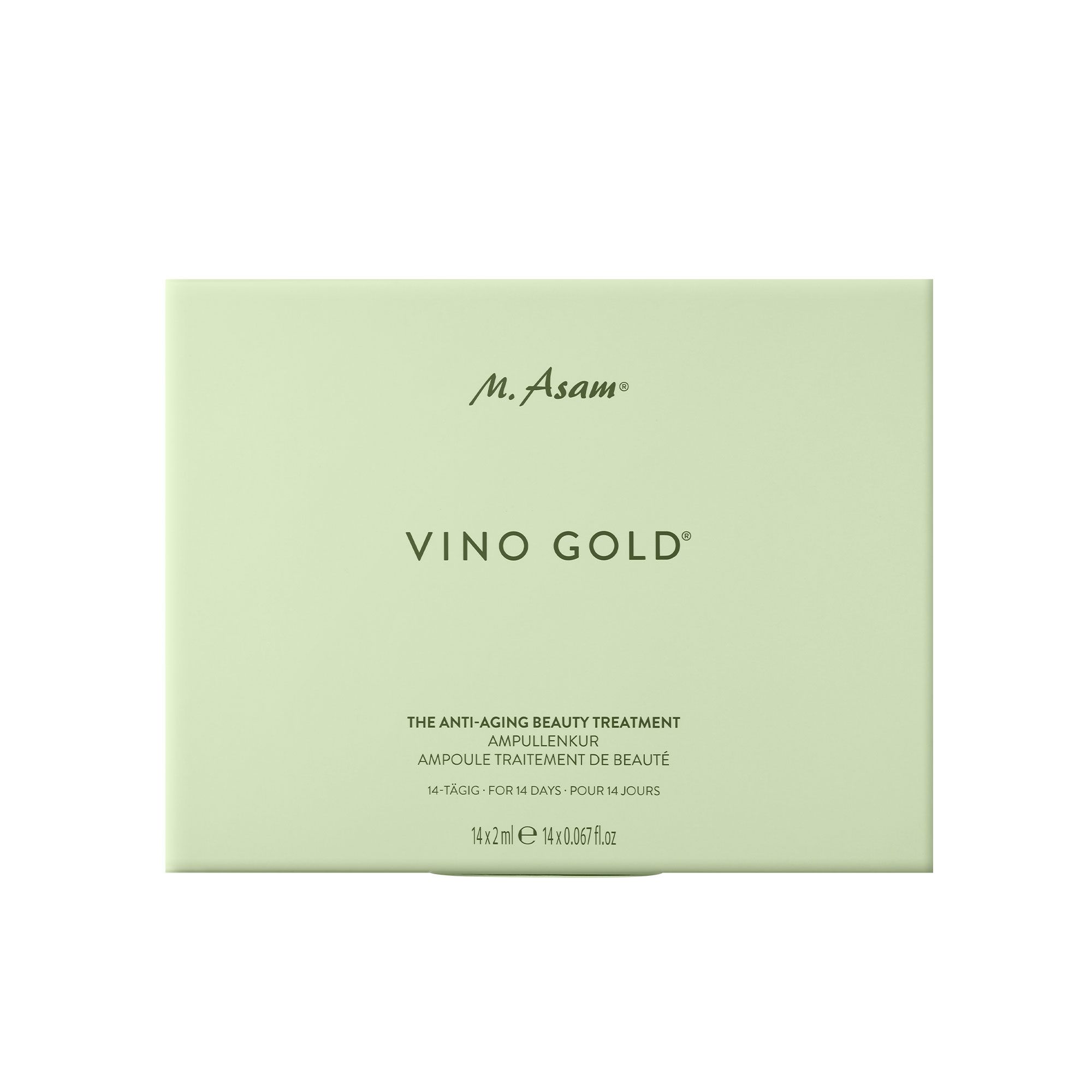 M. Asam
Trattamento in fiale
Vino Gold Anti-Aging
(14 fiale da 2 ml)