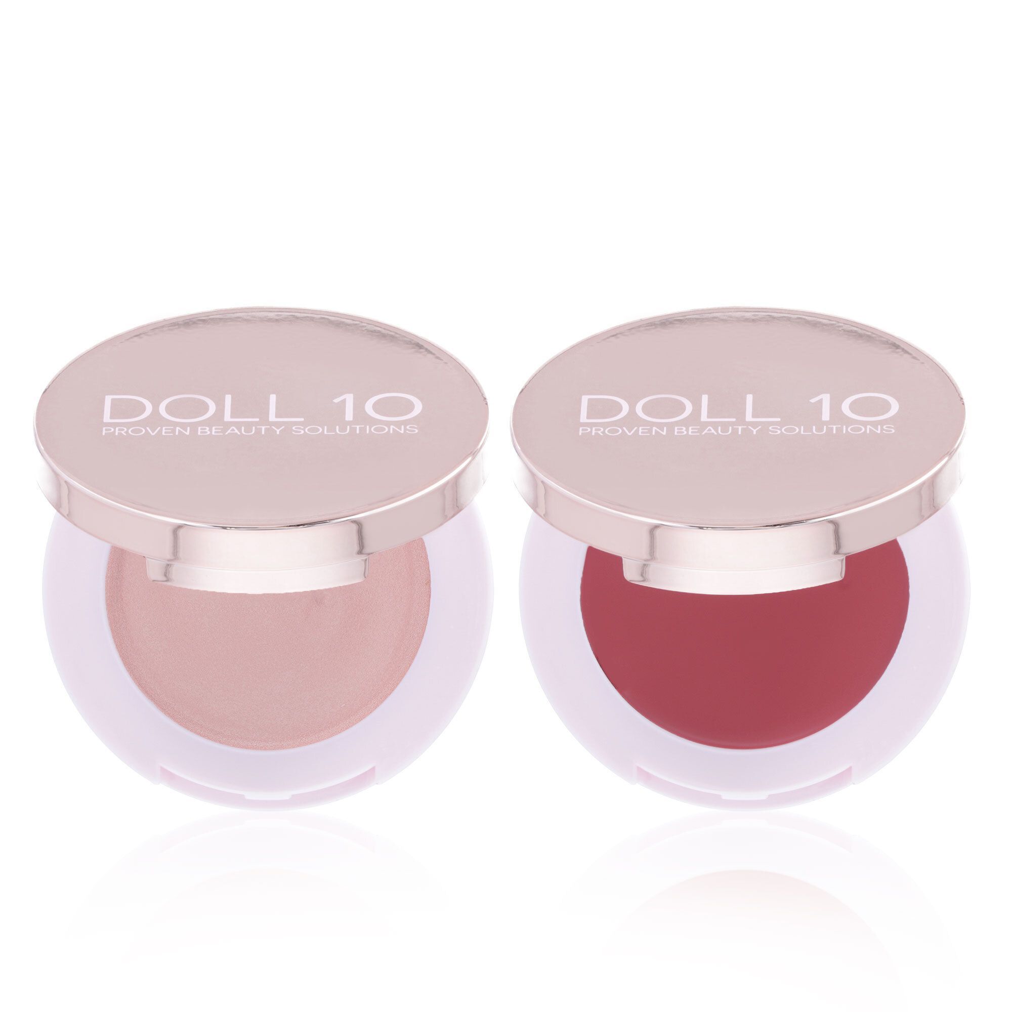 QVC Doll10 2 blush in crema tonalità champagne e rosa bacca