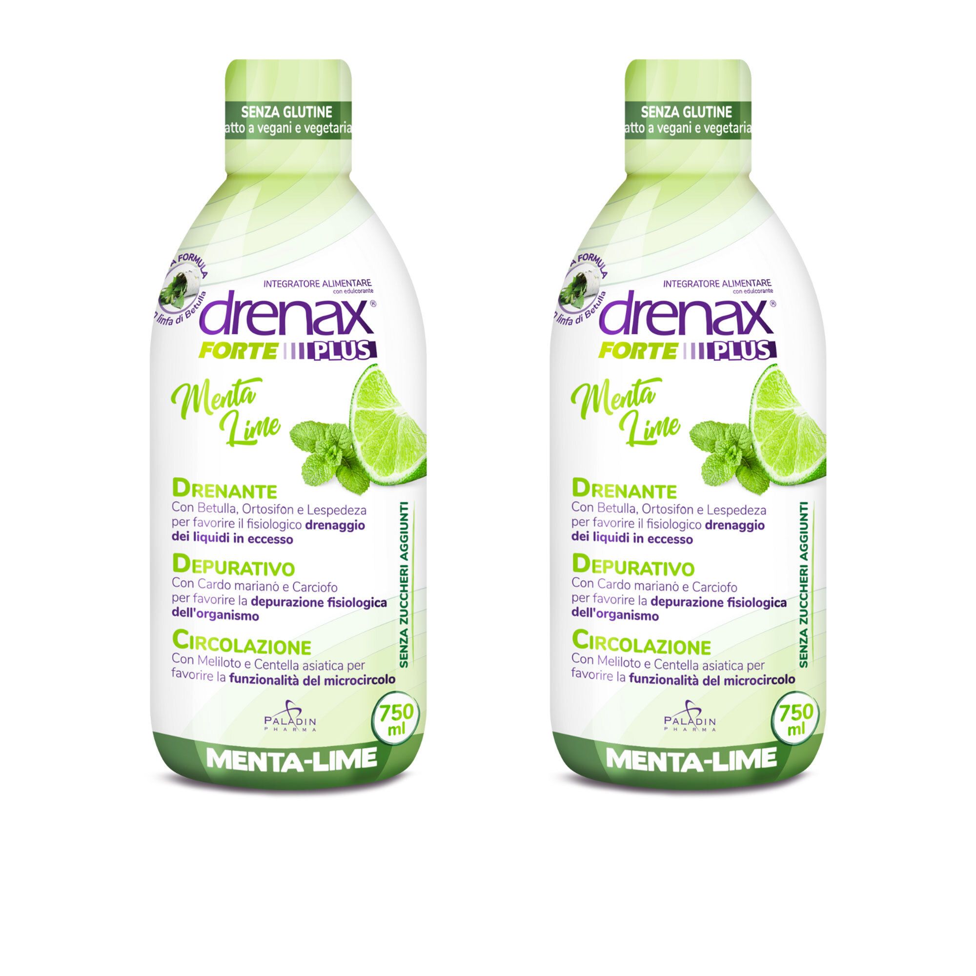 Image of Drenax Forte Integratore alimentare Menta Lime o Ginger Lemon 1500ml061