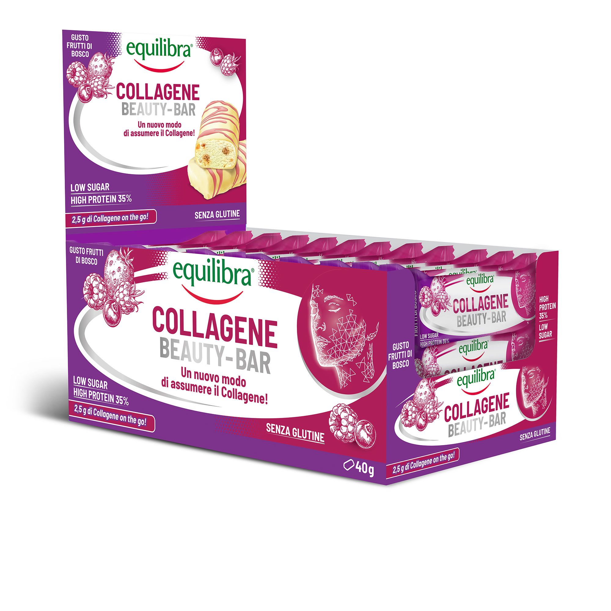 Equilibra® Barrette Collagene Beauty (24x40 g)
