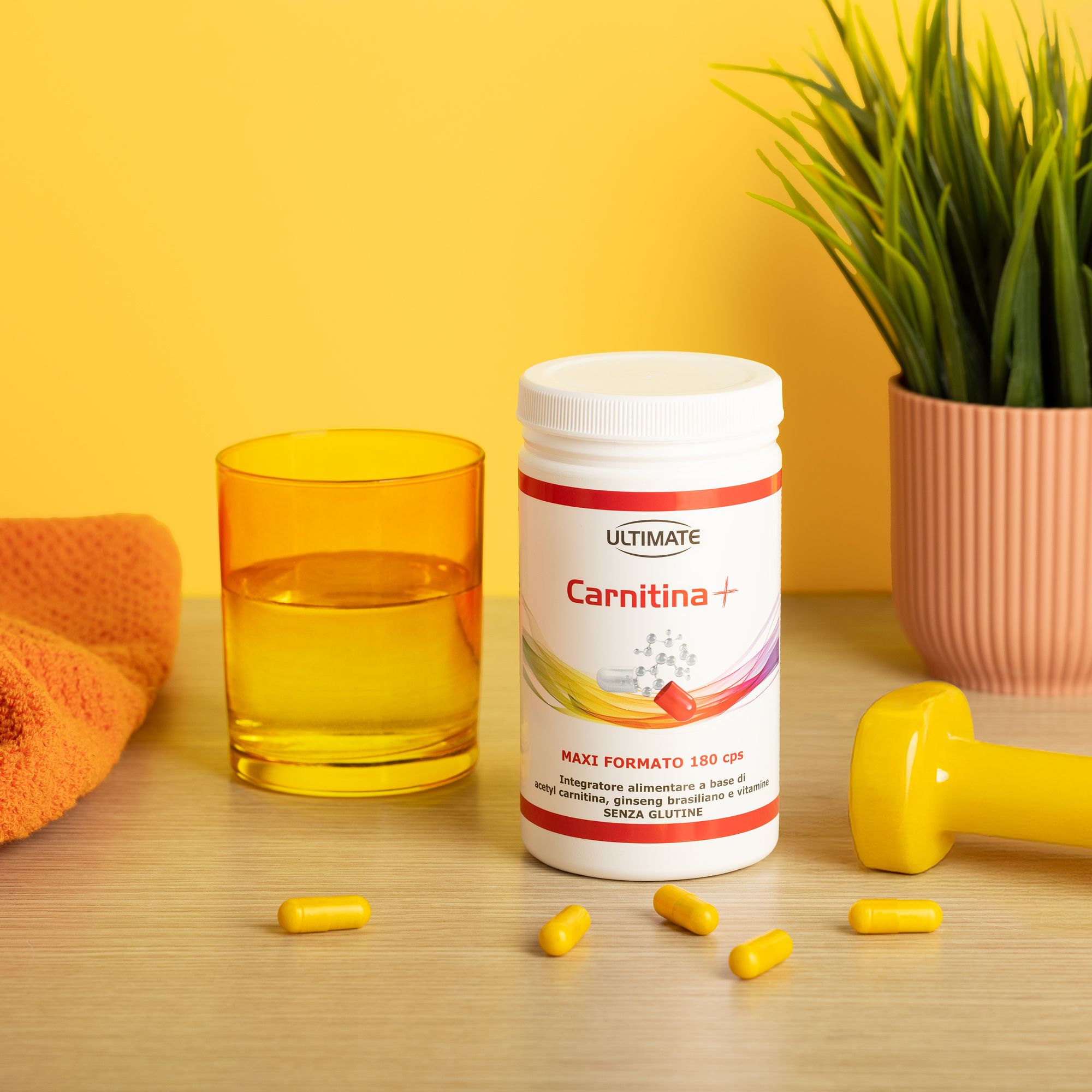 Ultimate
Carnitina+
Integratore
alimentare (180cps)